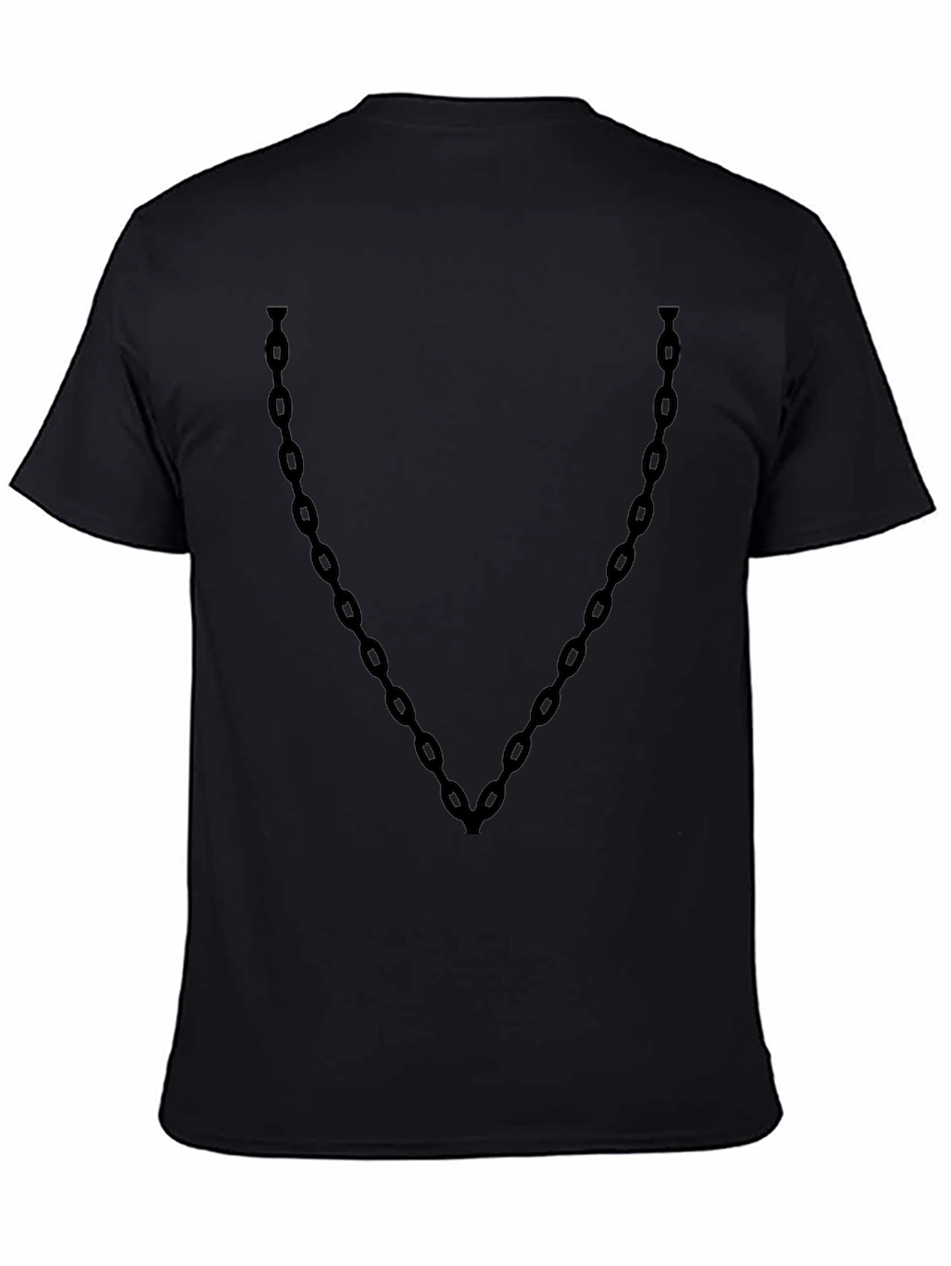 Black Chain Graphic Tee - Cool Casual Style - 4