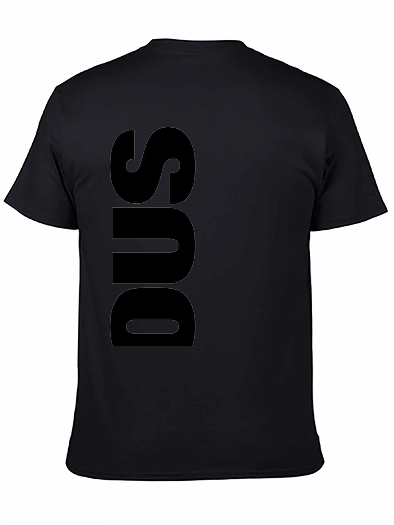 Black DUS Black Graphic Tee - Bold Statement Shirt view 4