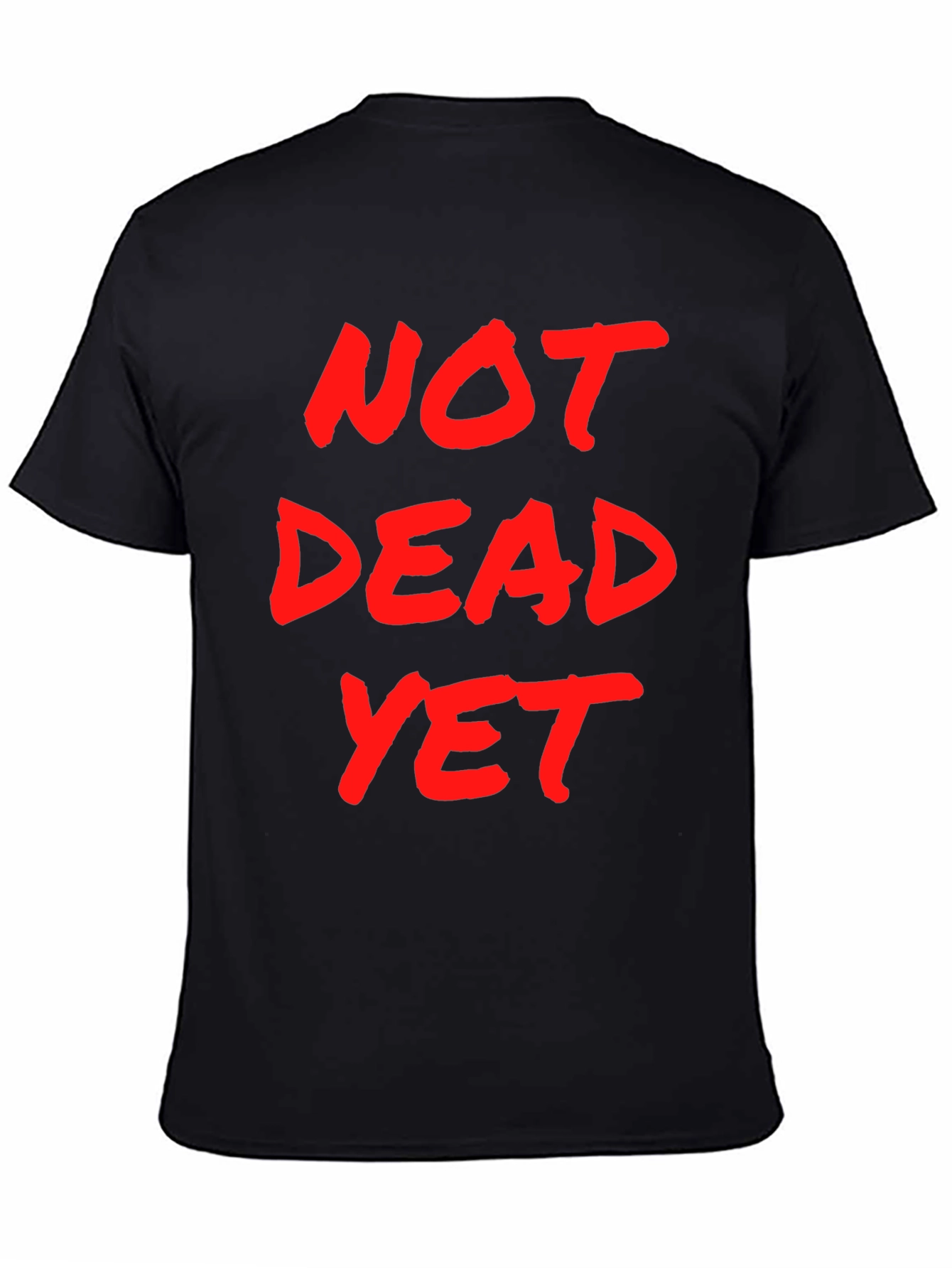 Black Not Dead Yet Graphic T-Shirt - Men's Black Tee view 4