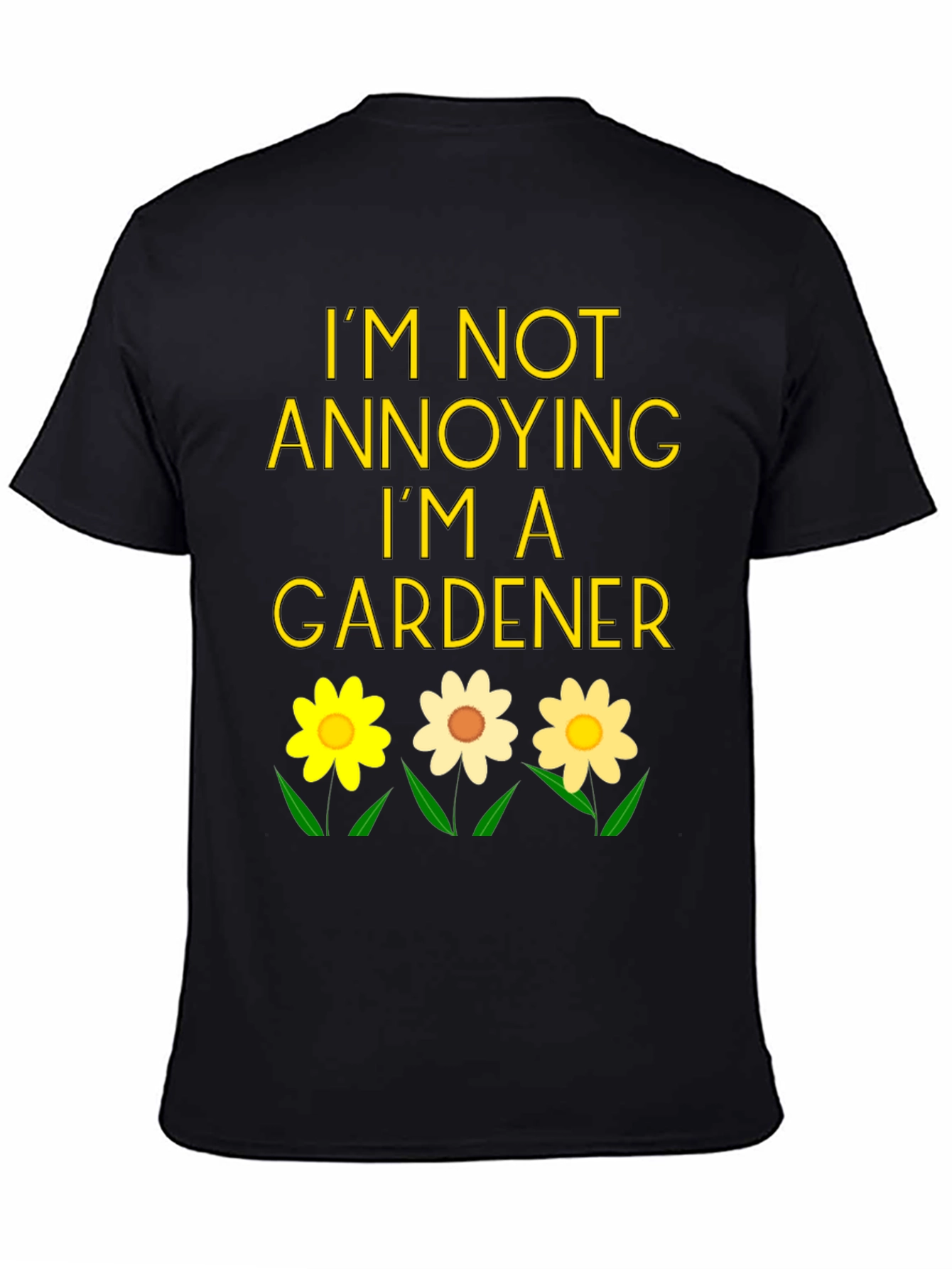 Black Gardener Humor Graphic Tee view 4