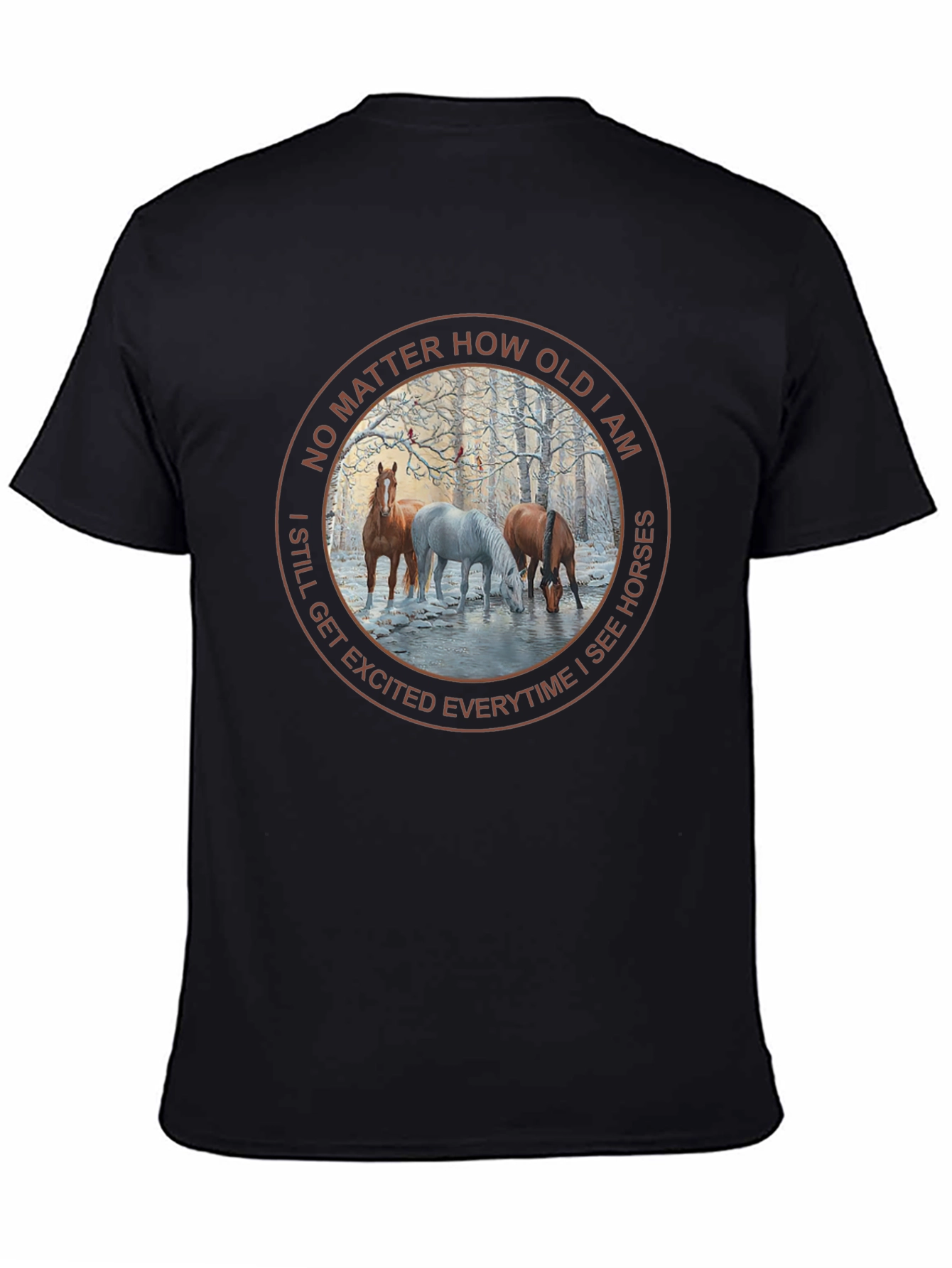 Black Horse Lover T-Shirt - No Matter How Old view 4