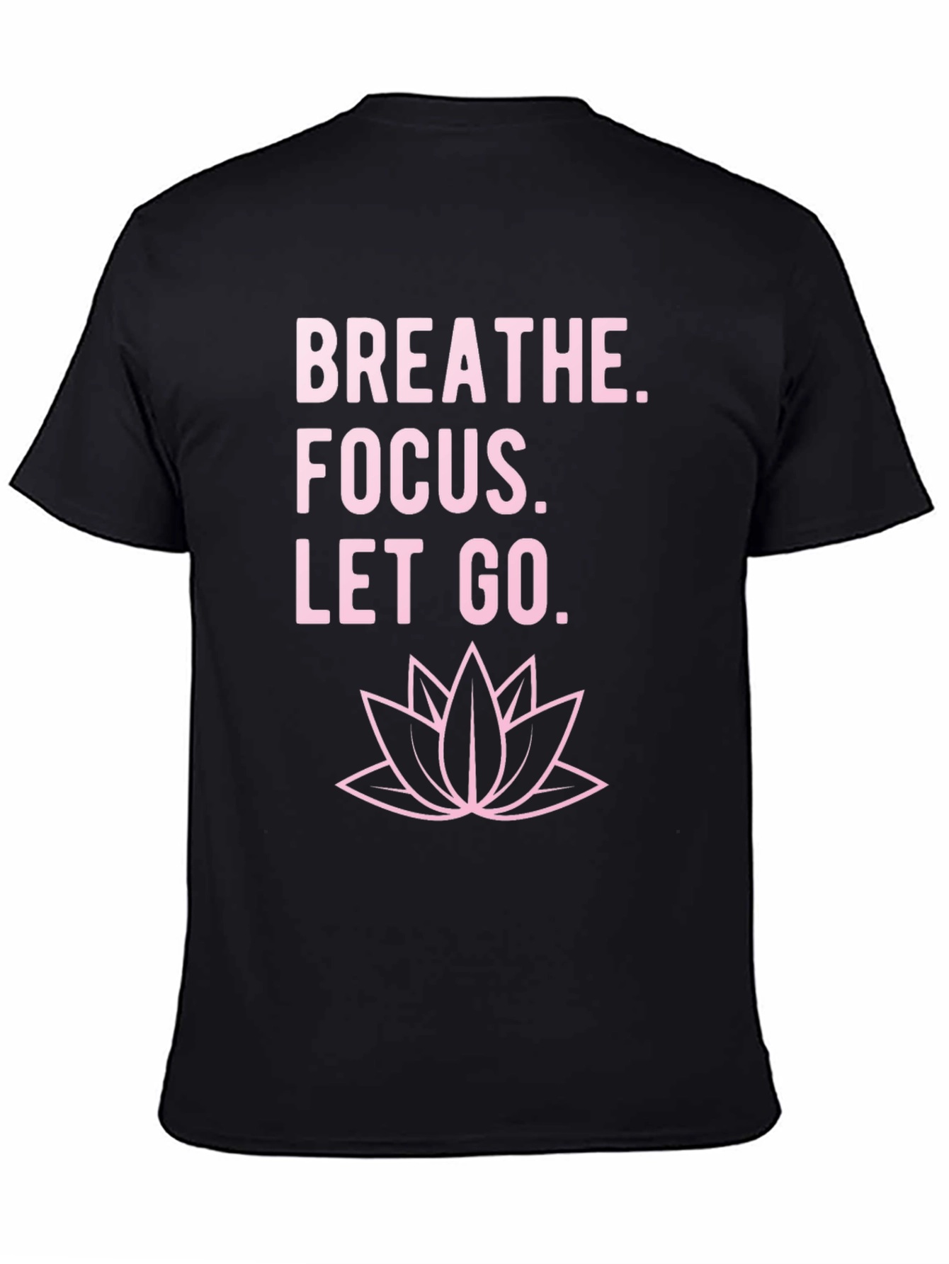 Black Breathe Focus Let Go T-Shirt - Black view 4