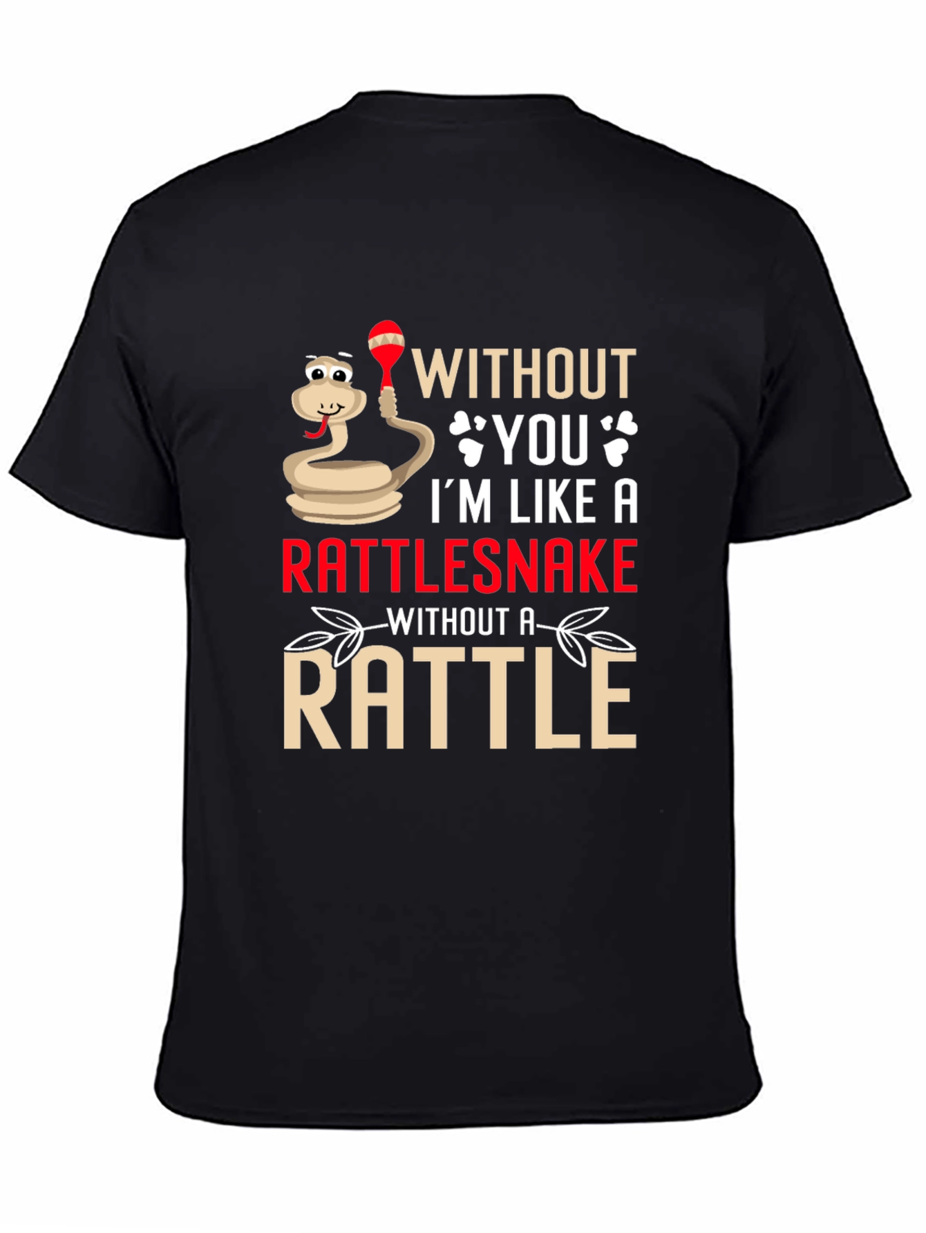 Black Rattlesnake Without A Rattle Funny T-Shirt view 4