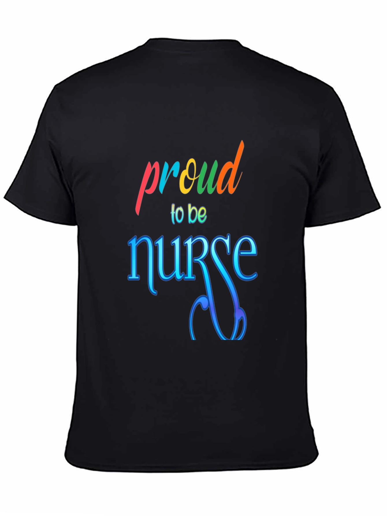 Black Proud Nurse Graphic Tee - Soft Cotton Comfort view 4