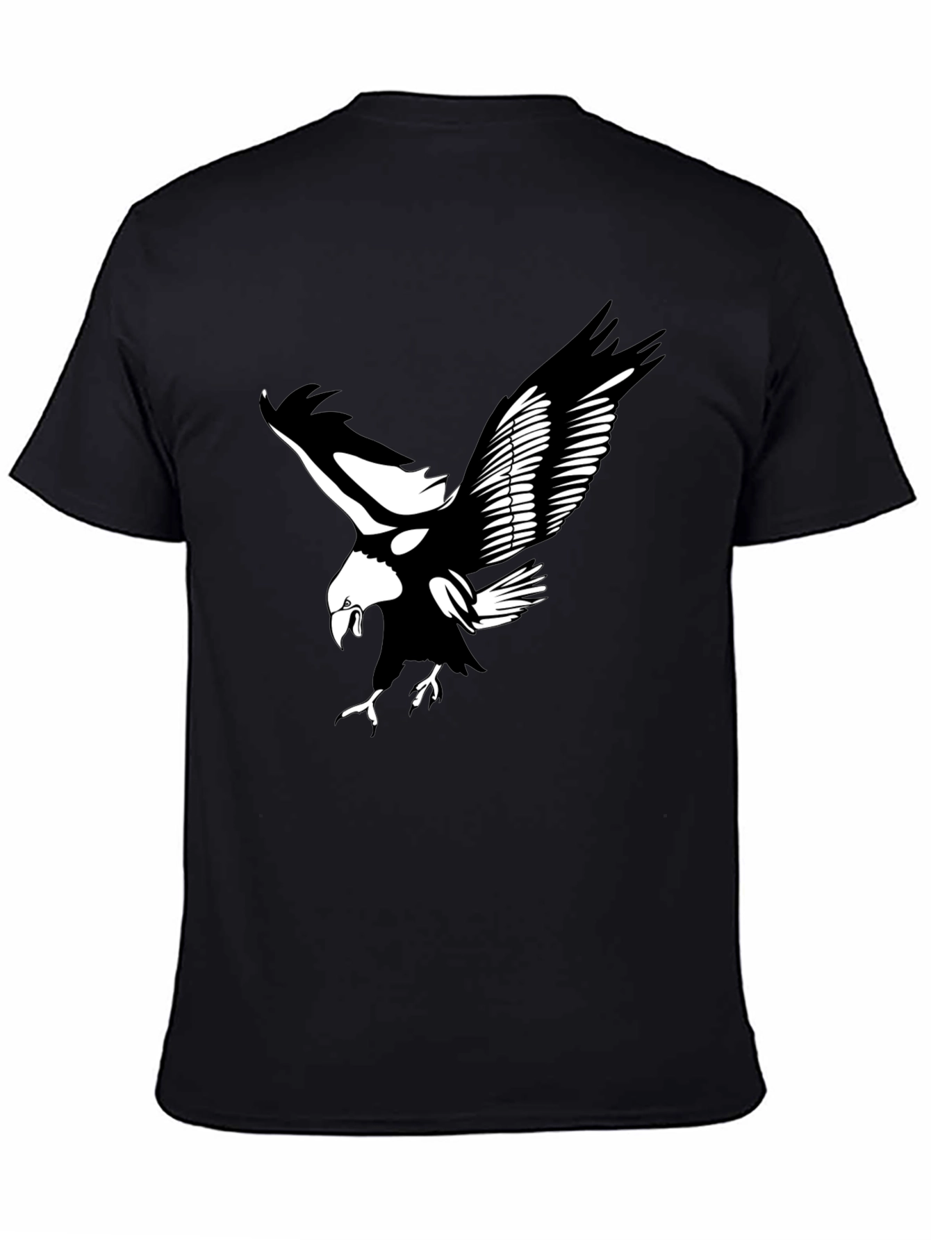 Black Black Eagle Graphic Tee | Bold & Stylish Men's T-Shirt view 4