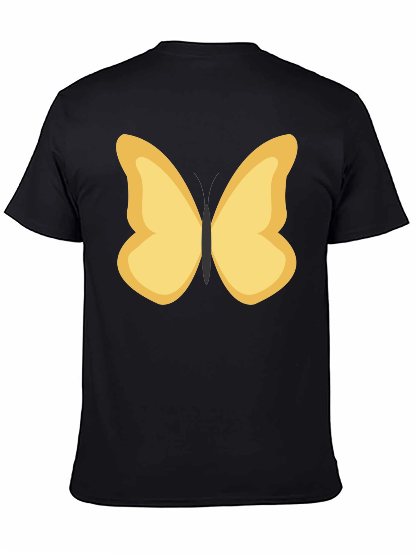 Black Butterfly Graphic Tee - Stylish Casual Wear view 4