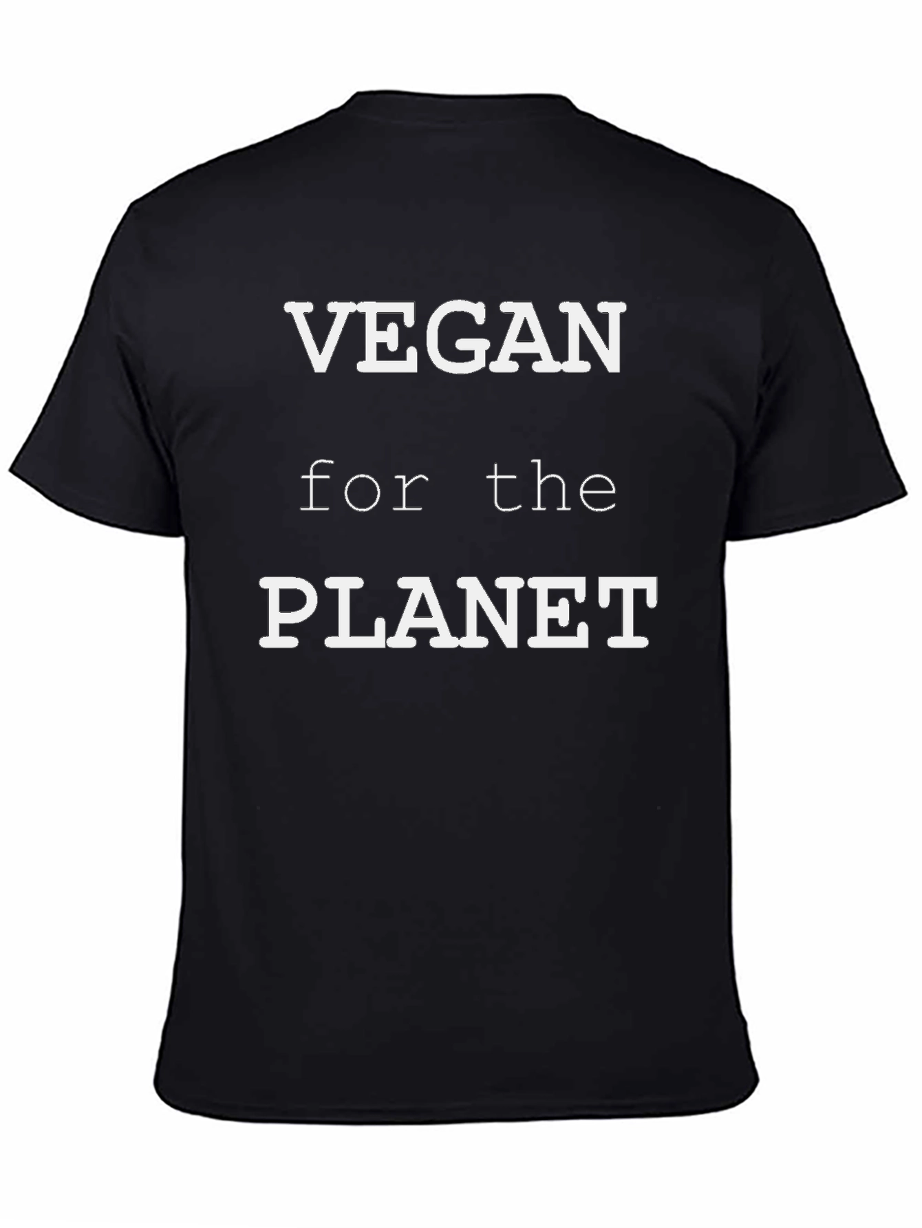 Black Vegan for the Planet T-Shirt view 4