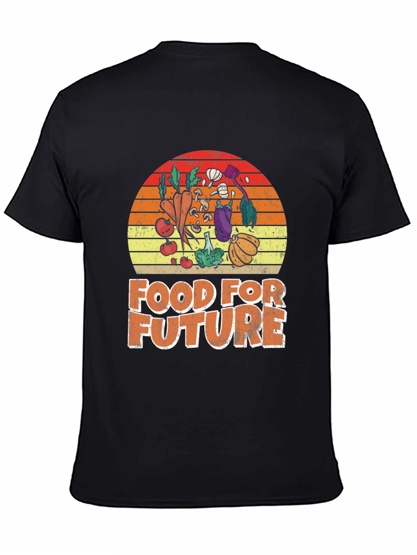 Black Food for Future Graphic T-Shirt view 4