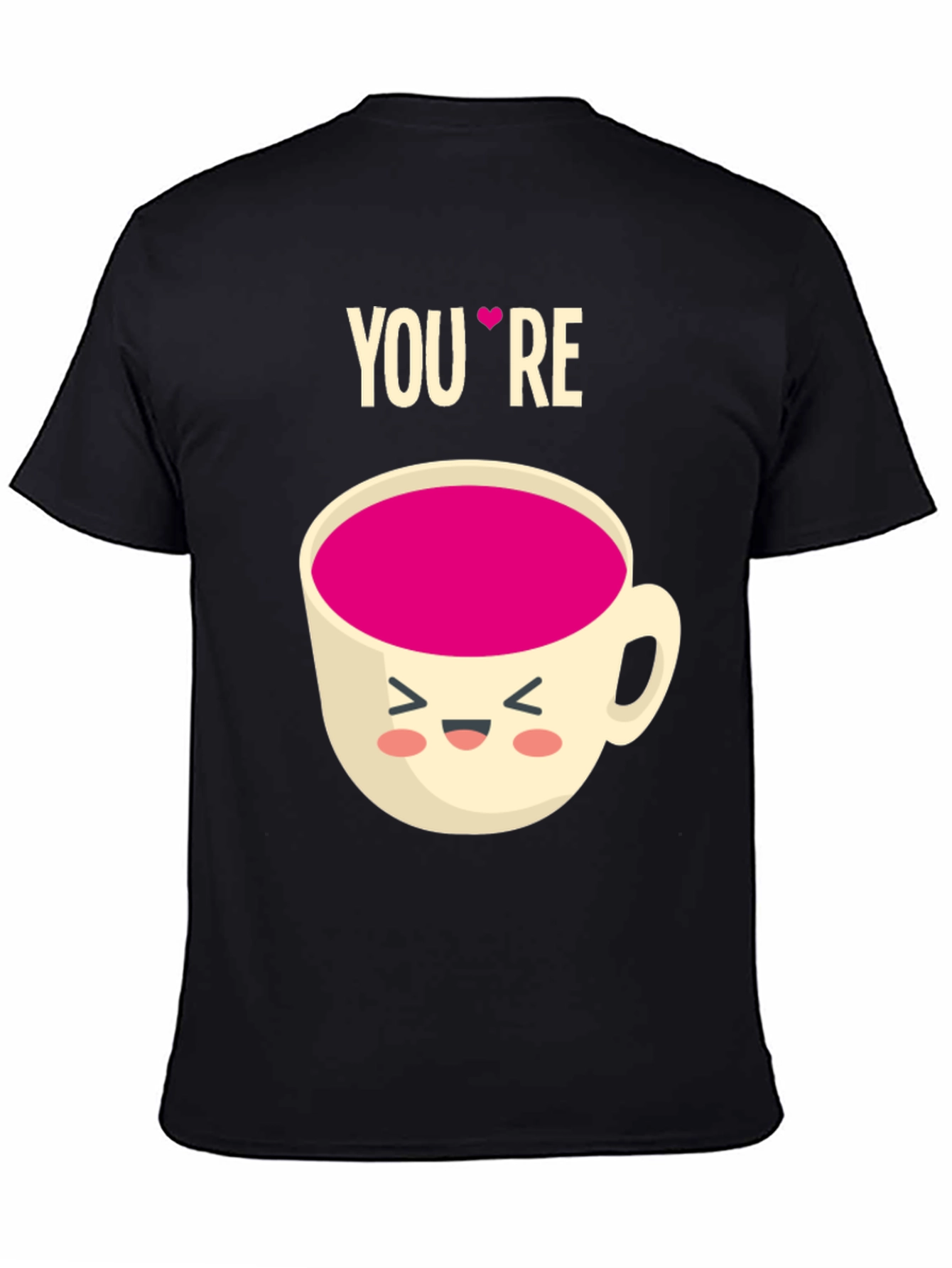 Black You're My Cup of Tea Graphic Tee - Black view 4