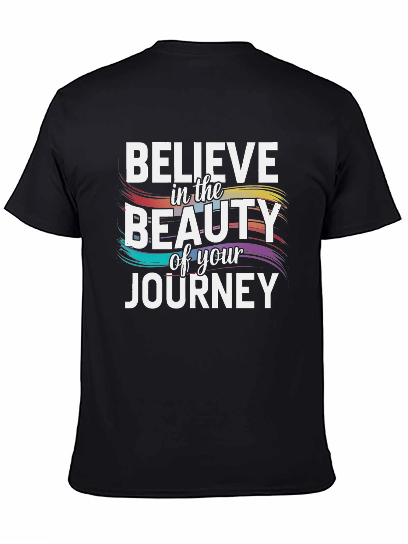 Black Believe in Beauty Journey T-Shirt view 4