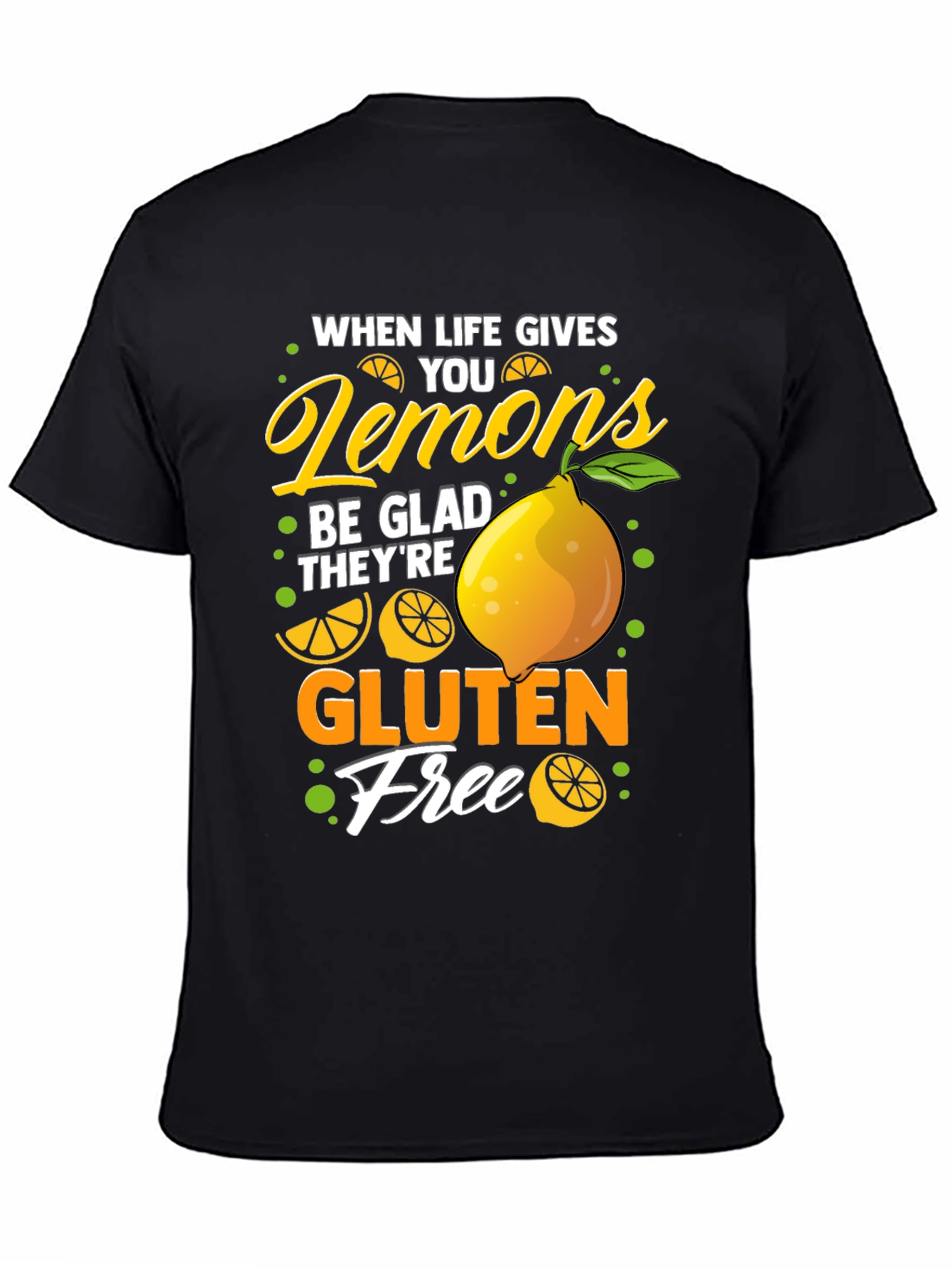 Black Lemon Gluten Free Graphic Tee view 4