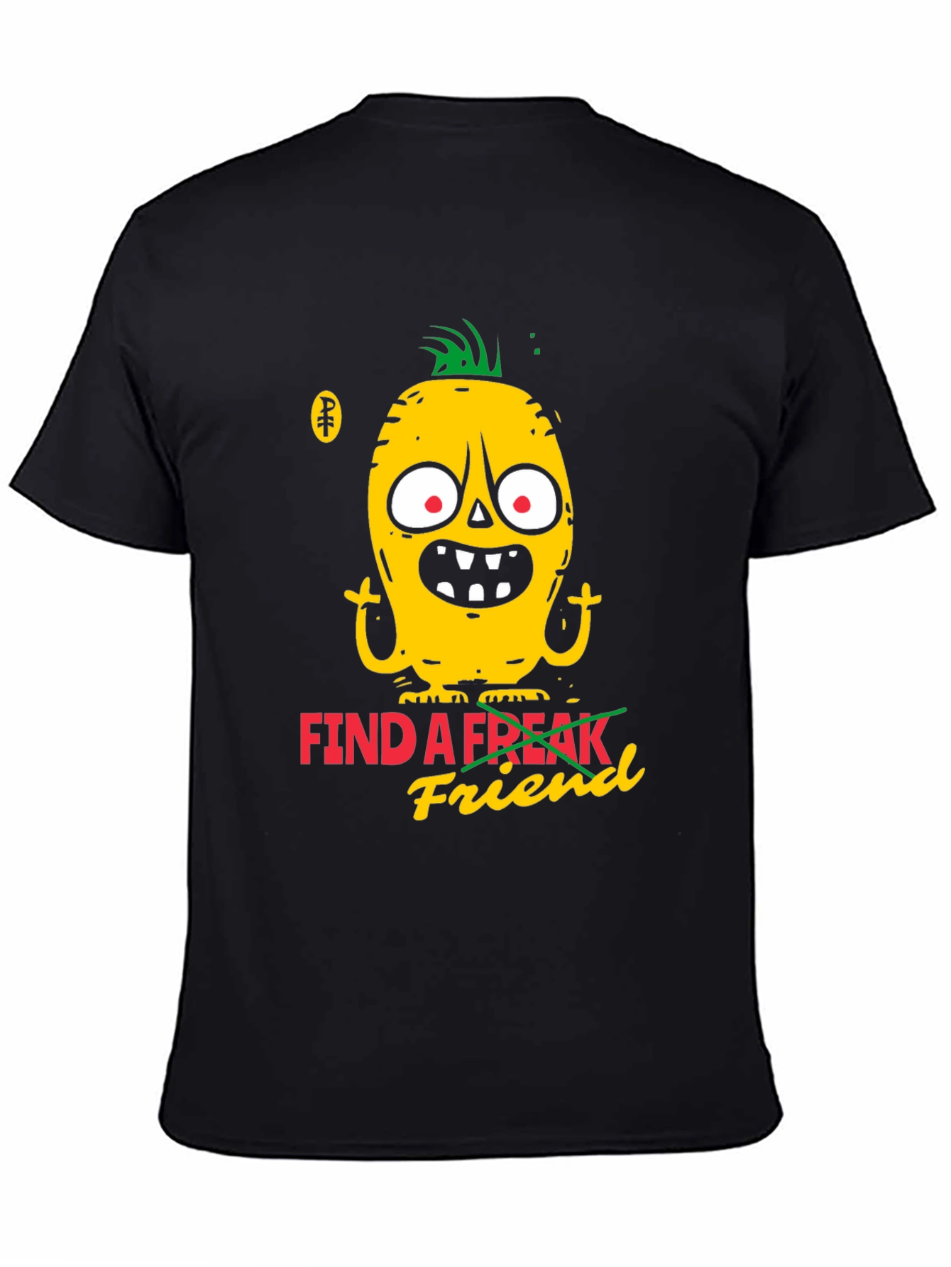 Black Find a Freak Friend Graphic Tee - Black view 4
