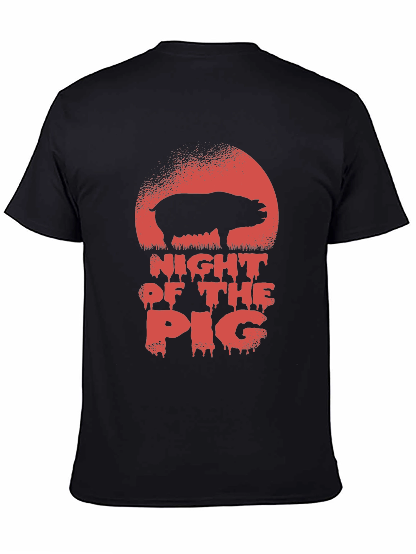 Black Night of the Pig Graphic Tee view 4