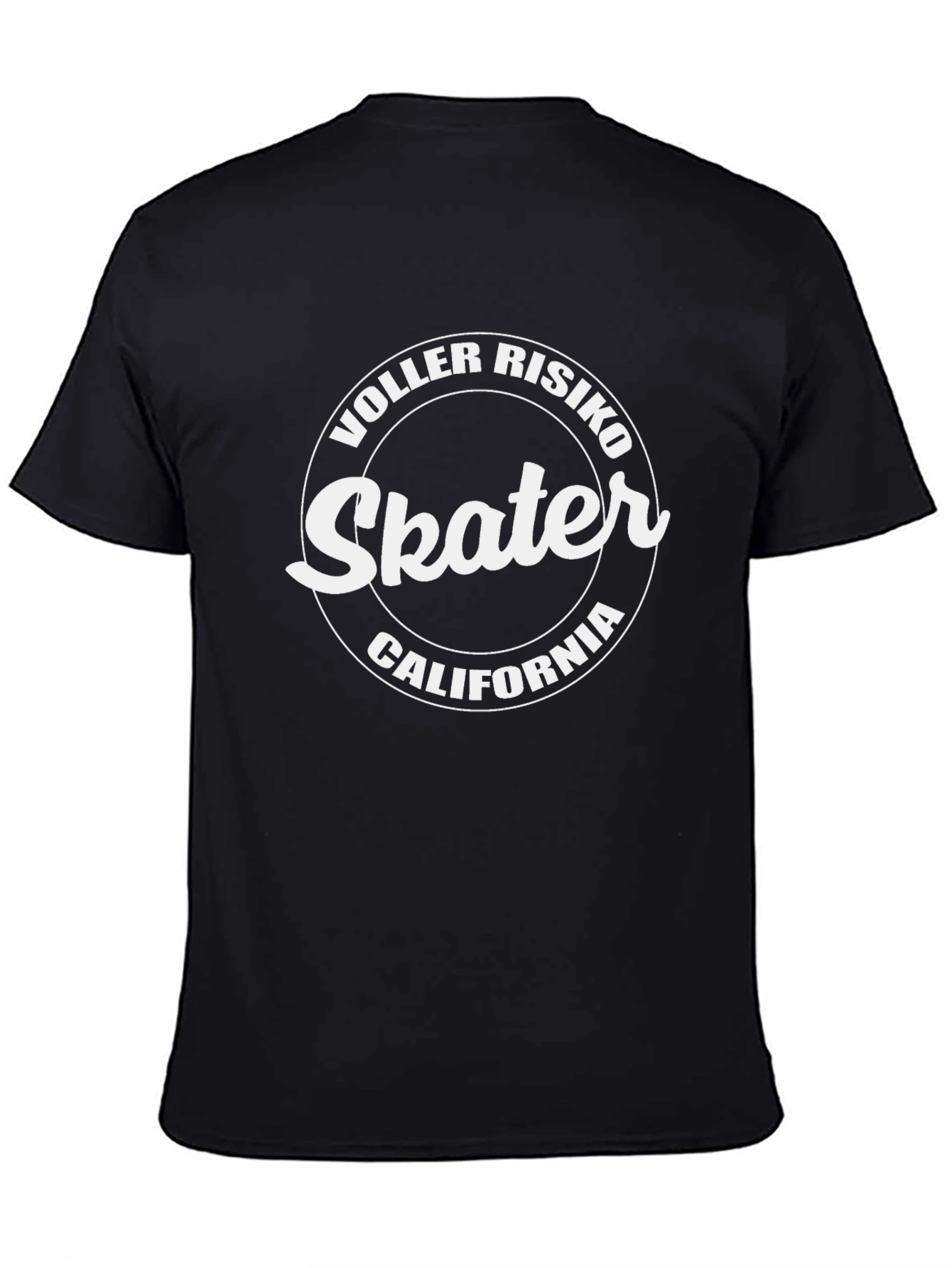 Black Voller Risko Skater California T-Shirt - Black view 4