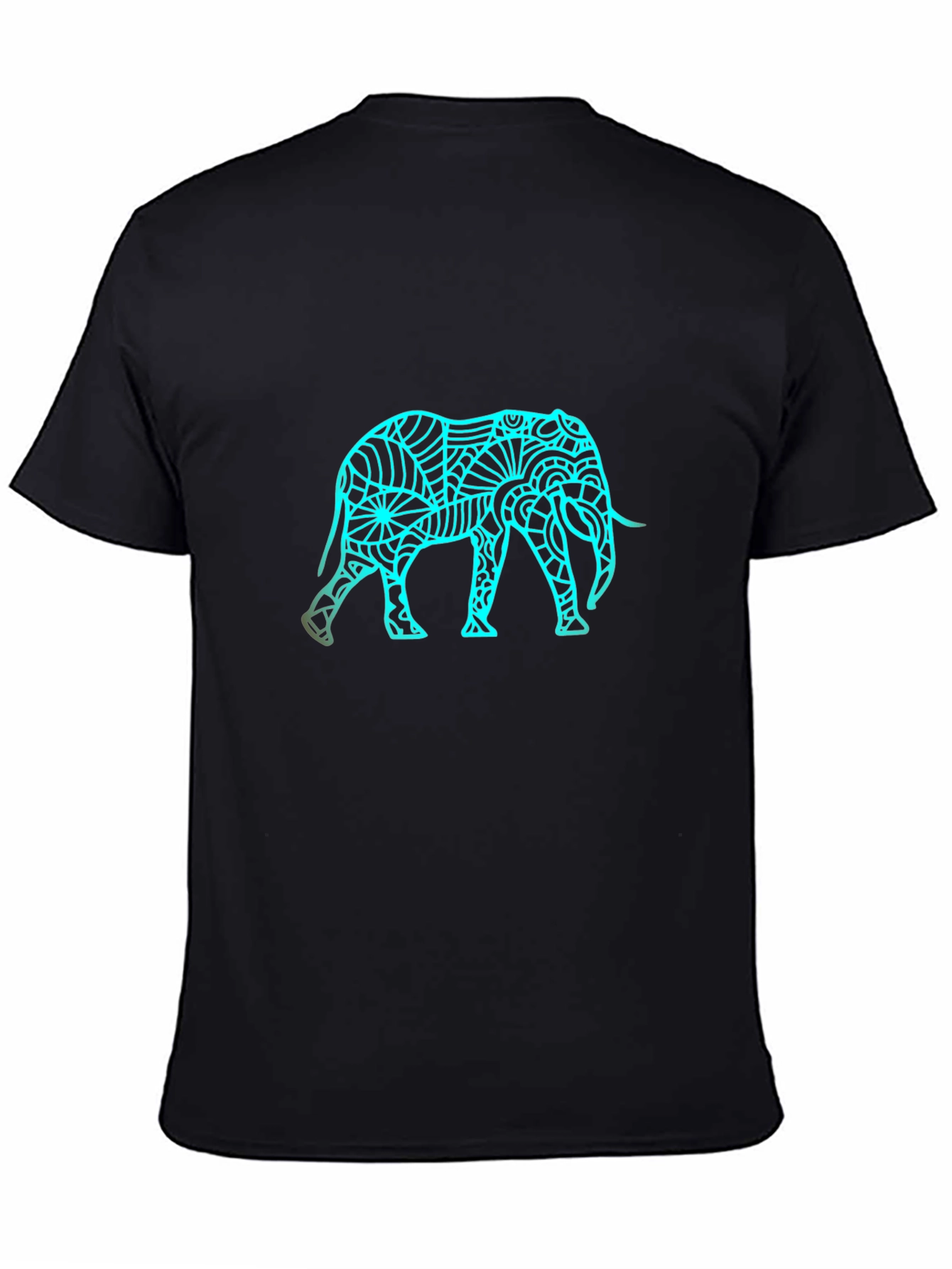 Black Elephant Graphic Tee - Black view 4
