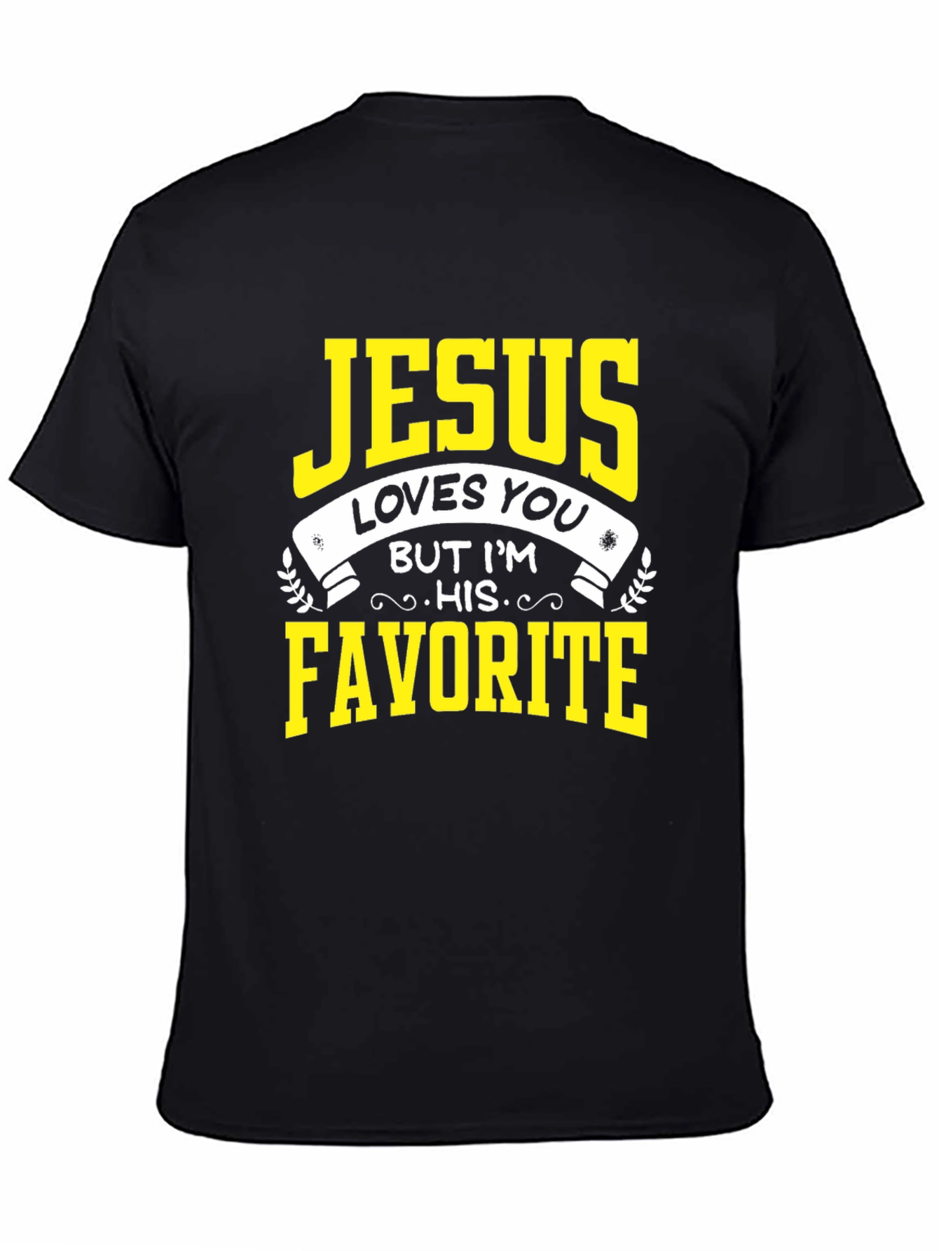 Black Jesus Loves You T-Shirt - His Favorite Tee view 4