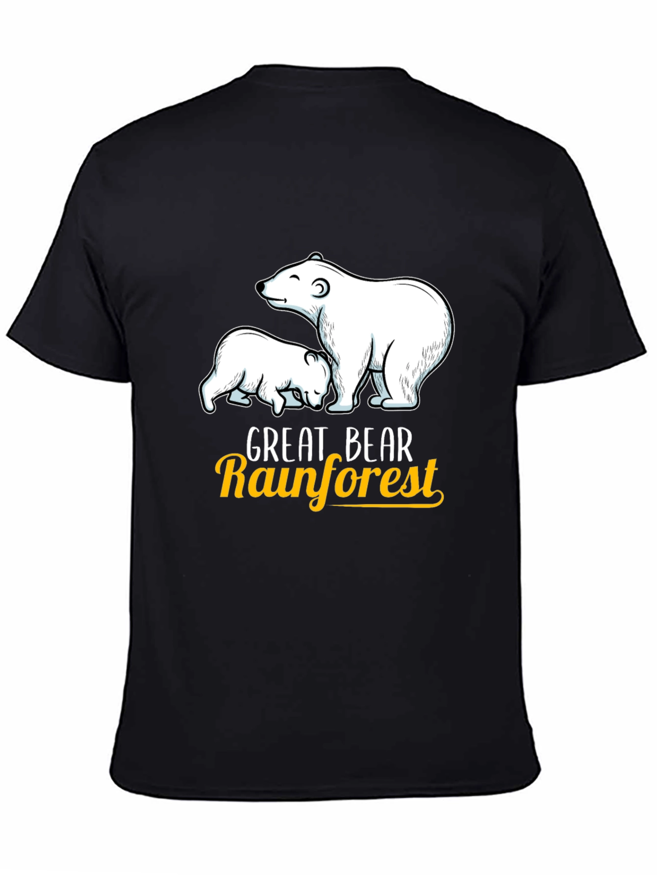 Black Great Bear Rainforest T-Shirt view 4
