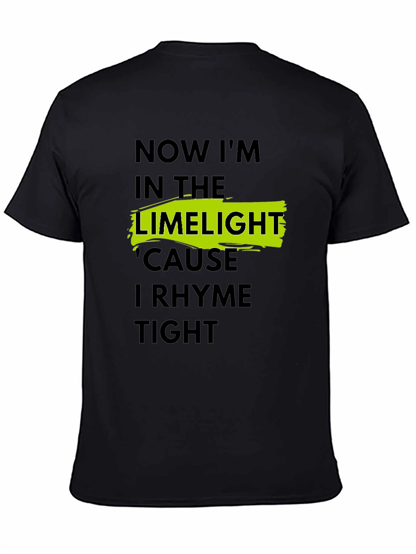 Black LimeLight Rhyme Tight Black T-Shirt view 4