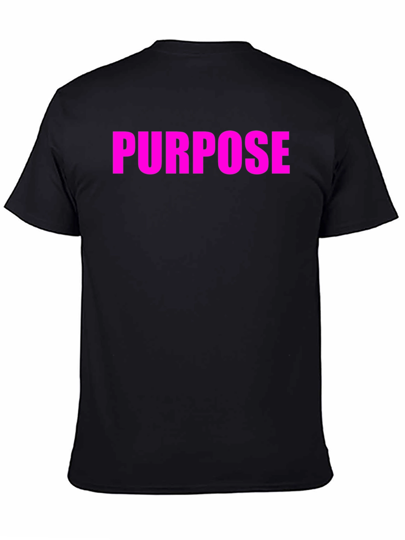Black Purpose Tee - Bold Statement T-Shirt view 4