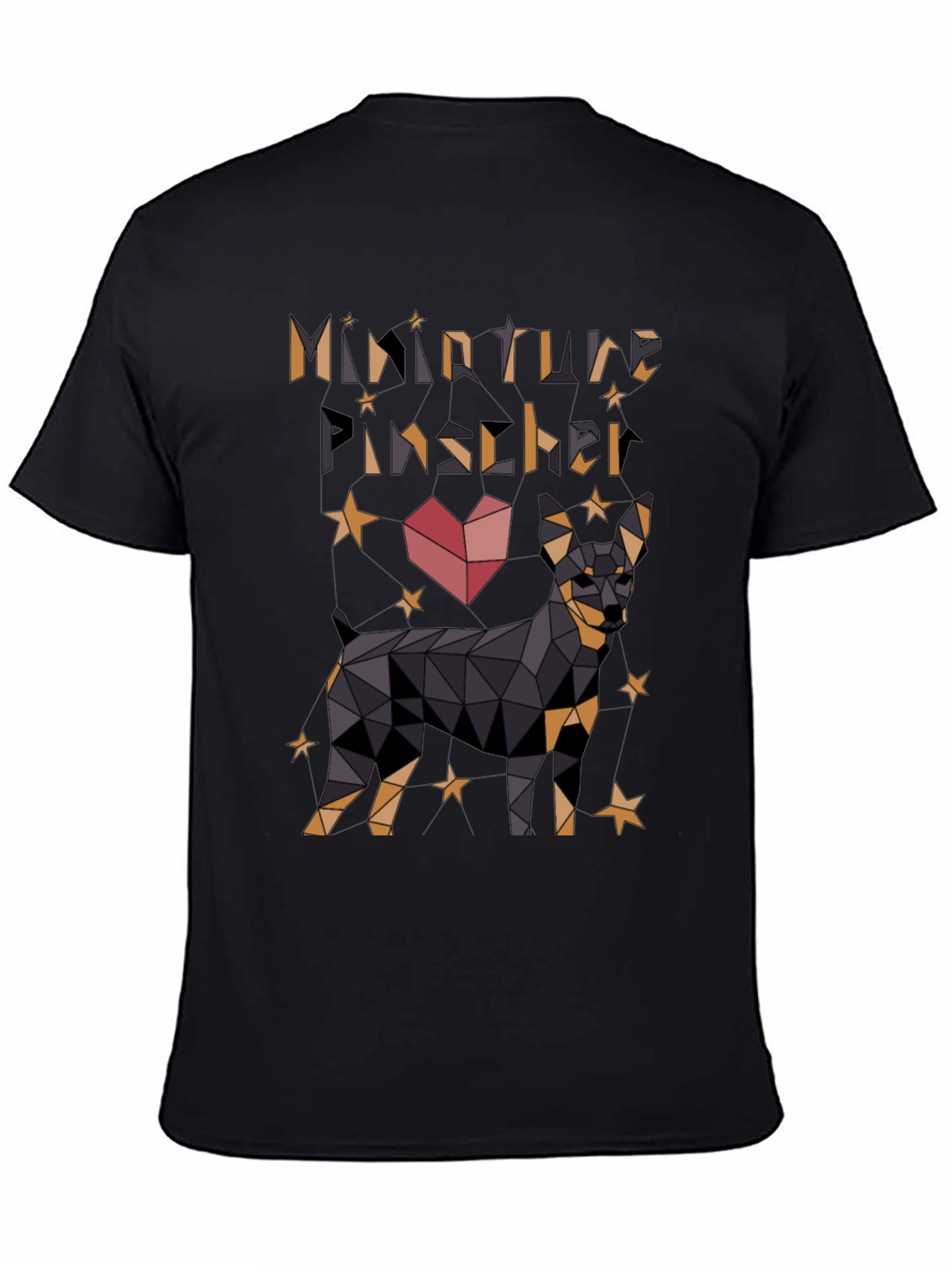 Black Miniature Pinscher Graphic Tee view 4