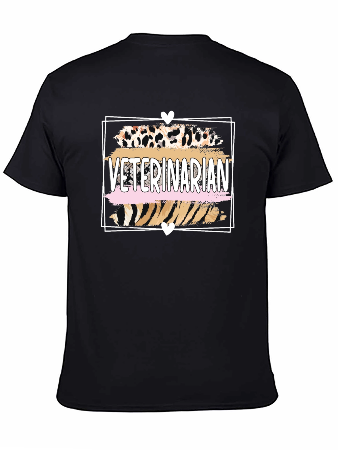 Black Veterinarian Graphic T-Shirt view 4