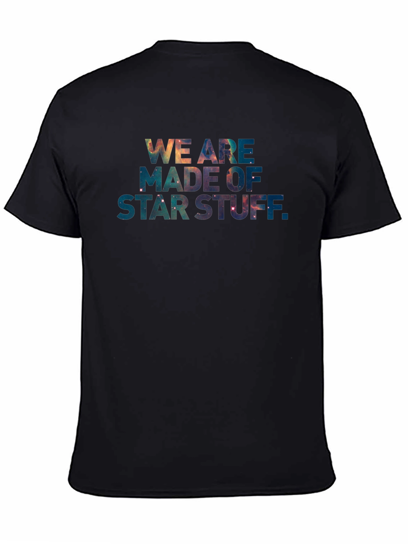 Black Star Stuff Graphic Tee - Black Cotton T-Shirt view 4