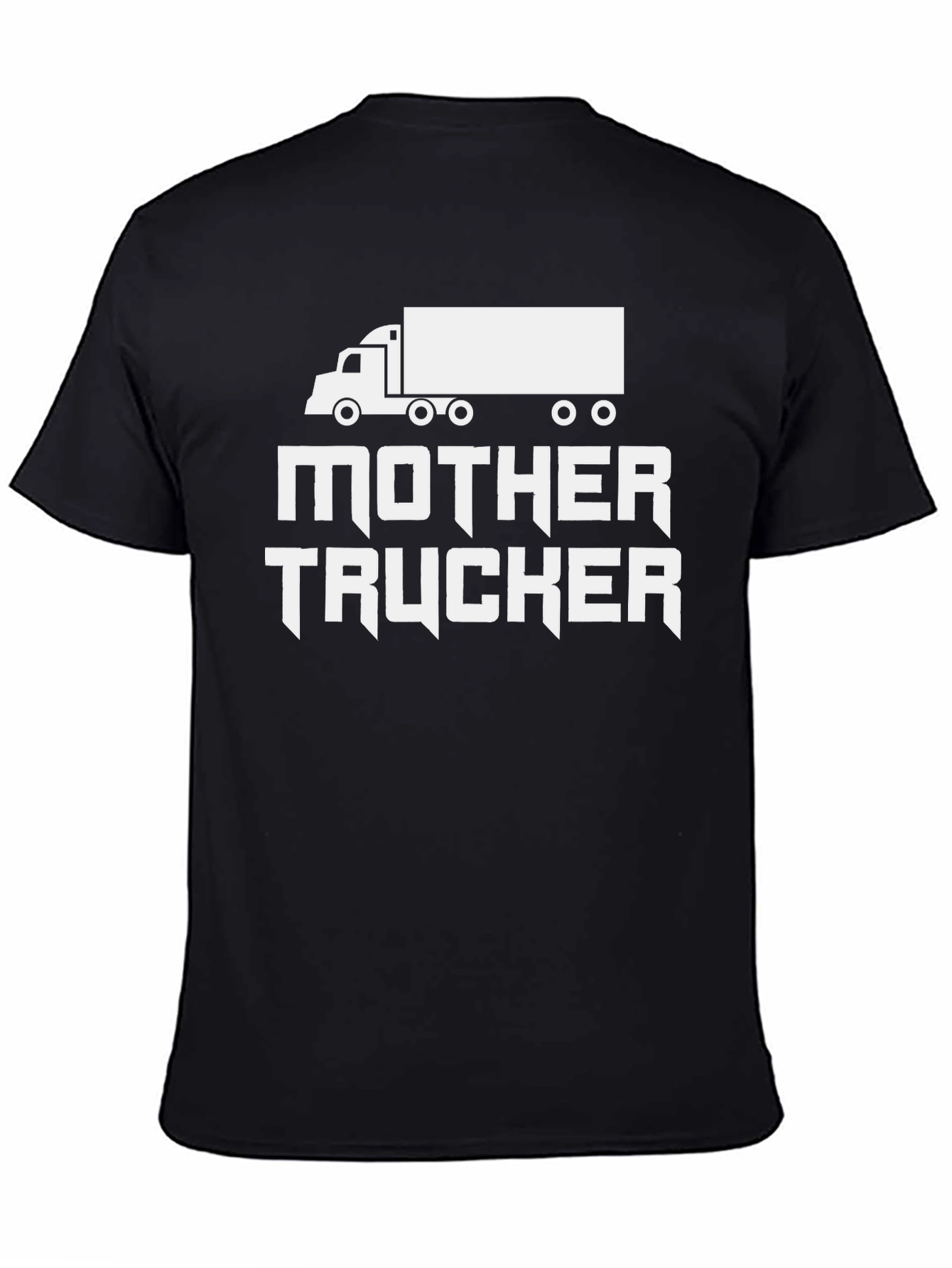 Black Mother Trucker Novelty Graphic Tee view 4