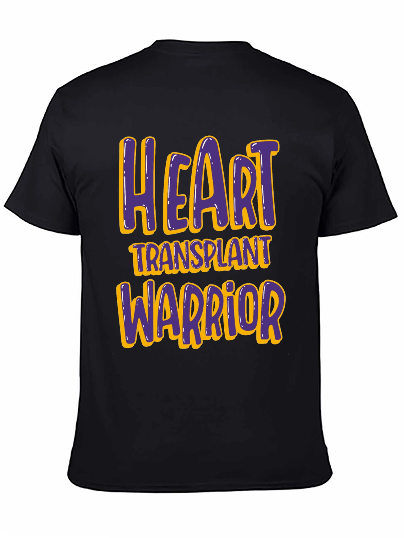 Black Heart Transplant Warrior T-Shirt - Black view 4