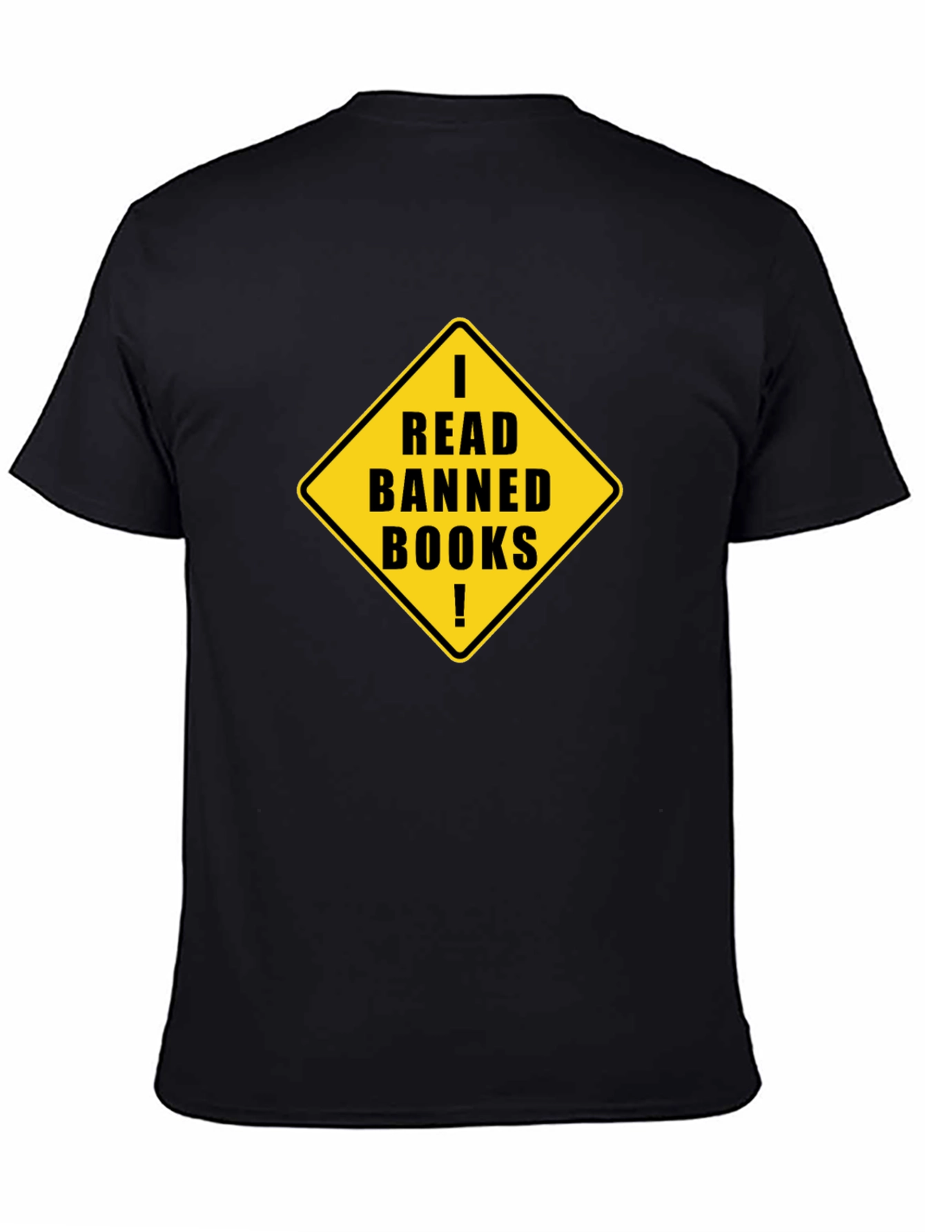 Black I Read Banned Books T-Shirt - Black view 4