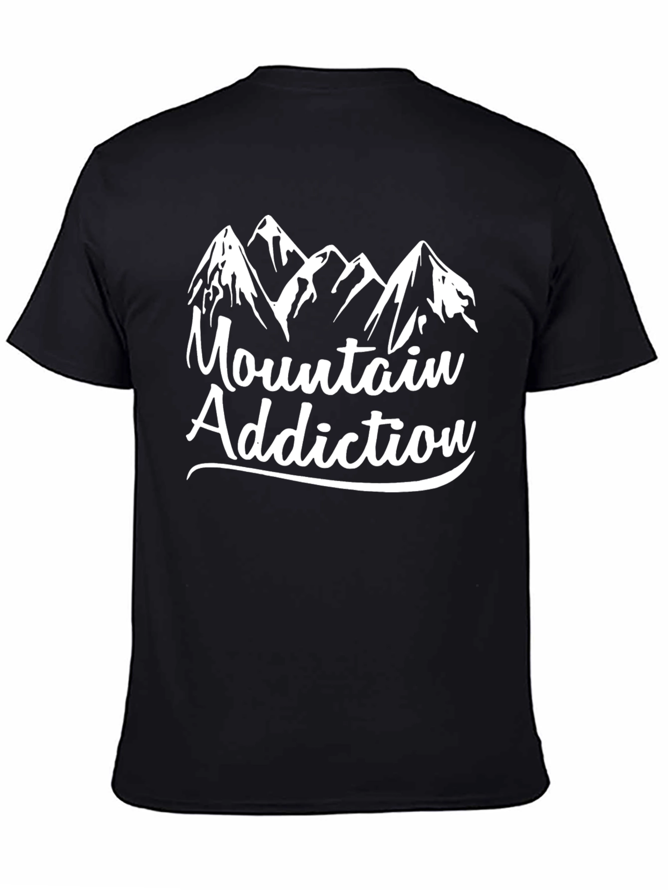 Black Mountain Addiction T-Shirt - Graphic Tee for Outdoor Lovers view 4