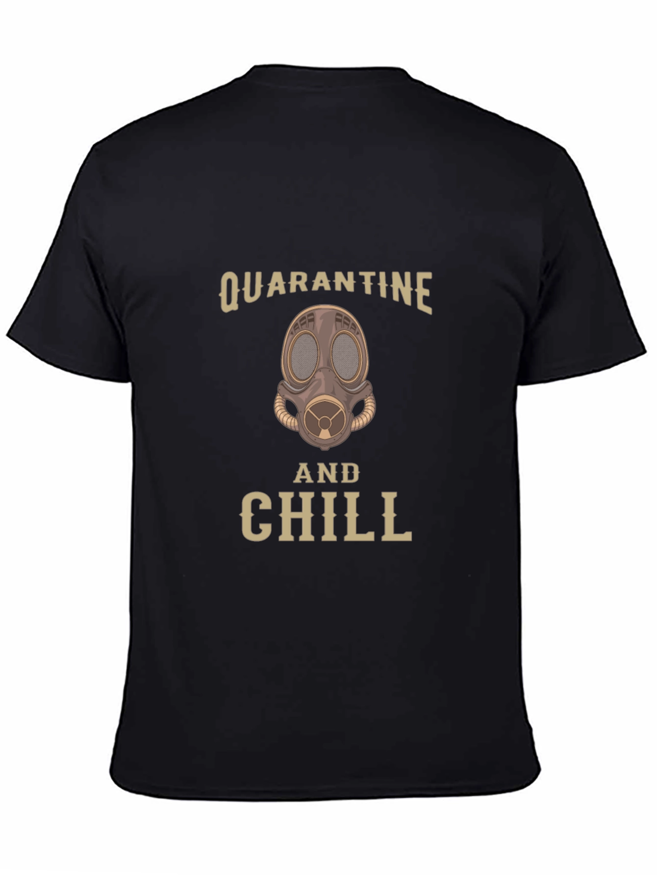 Black Quarantine and Chill Graphic T-Shirt - Comfort & Style view 4