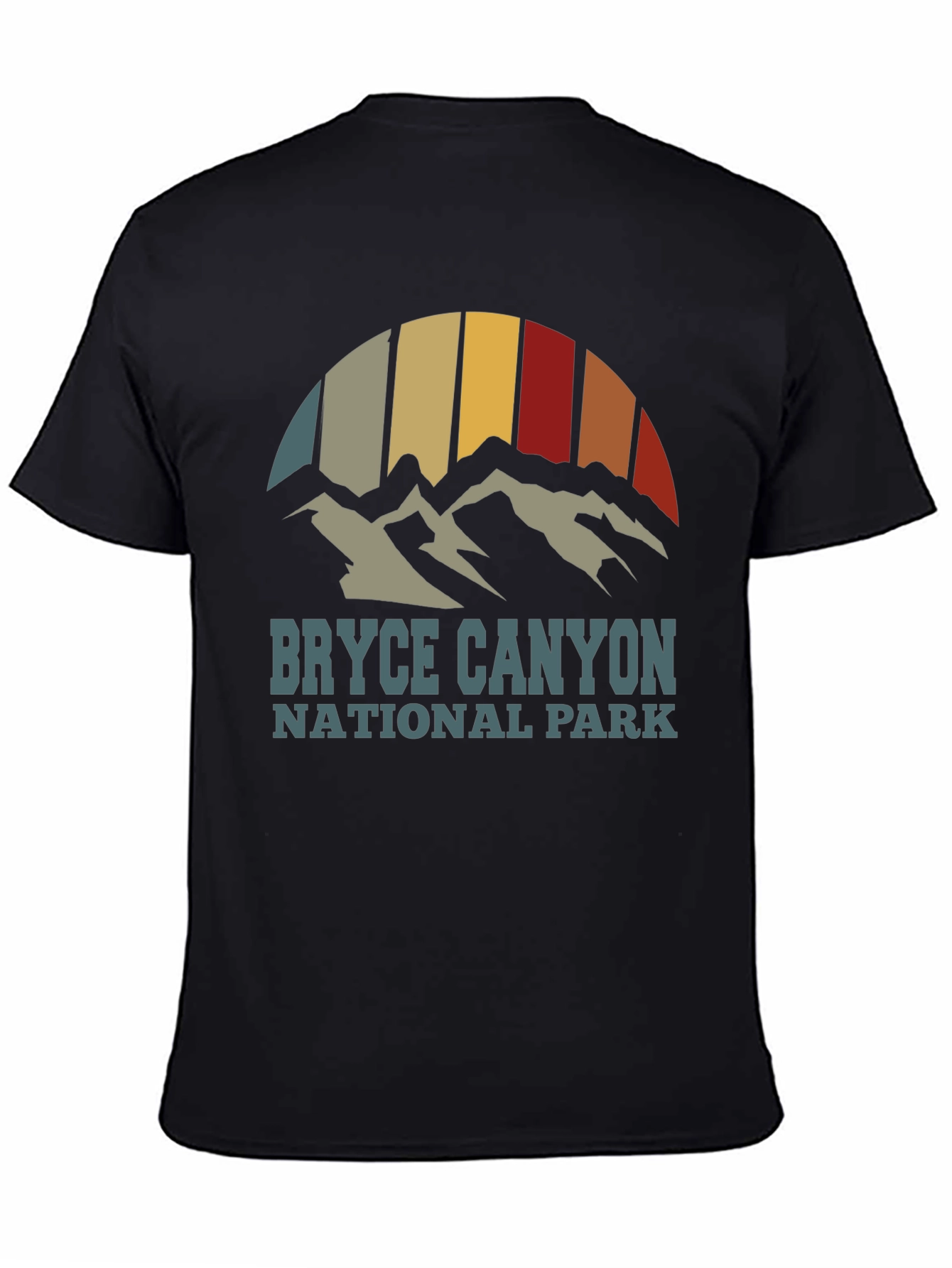 Black Bryce Canyon National Park Graphic T-Shirt view 4
