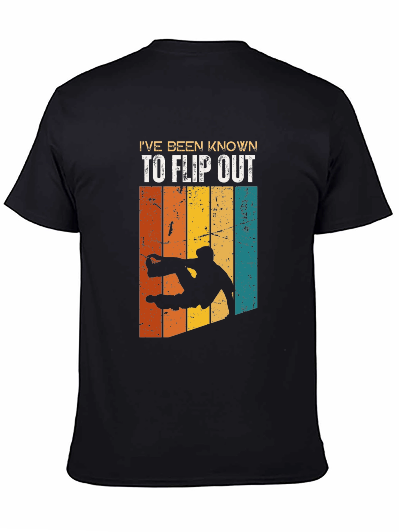 Black I've Been Known To Flip Out T-Shirt view 4
