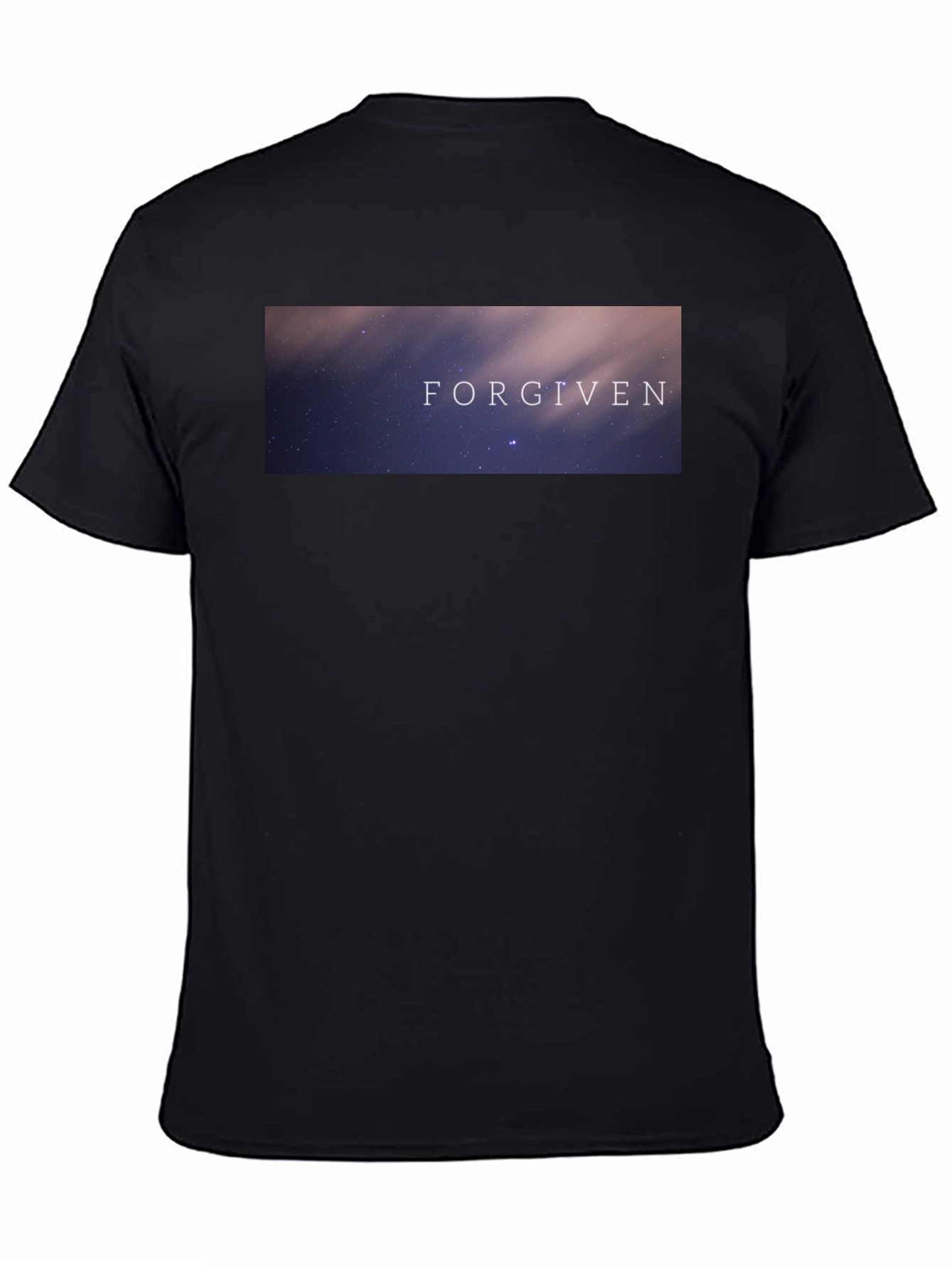 Black Forgiven Graphic Tee - Stylish & Comfortable Black T-Shirt view 4