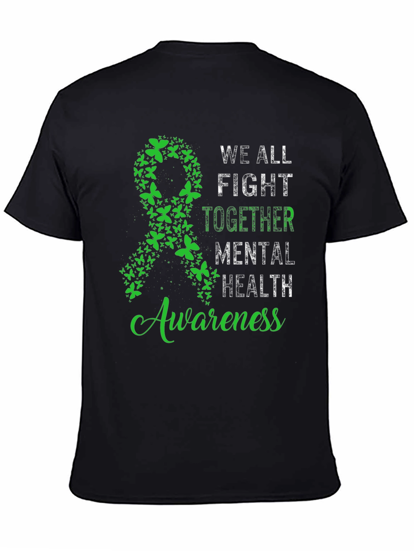 Black Mental Health Awareness T-Shirt view 4