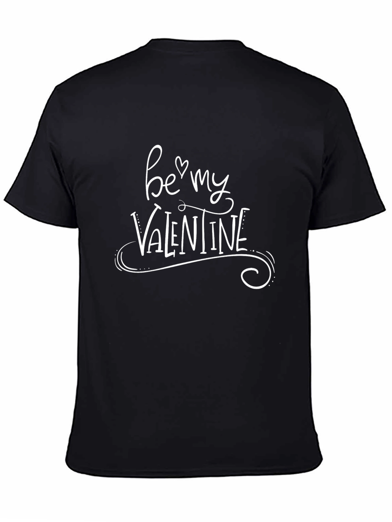 Black Be My Valentine Graphic T-Shirt view 4