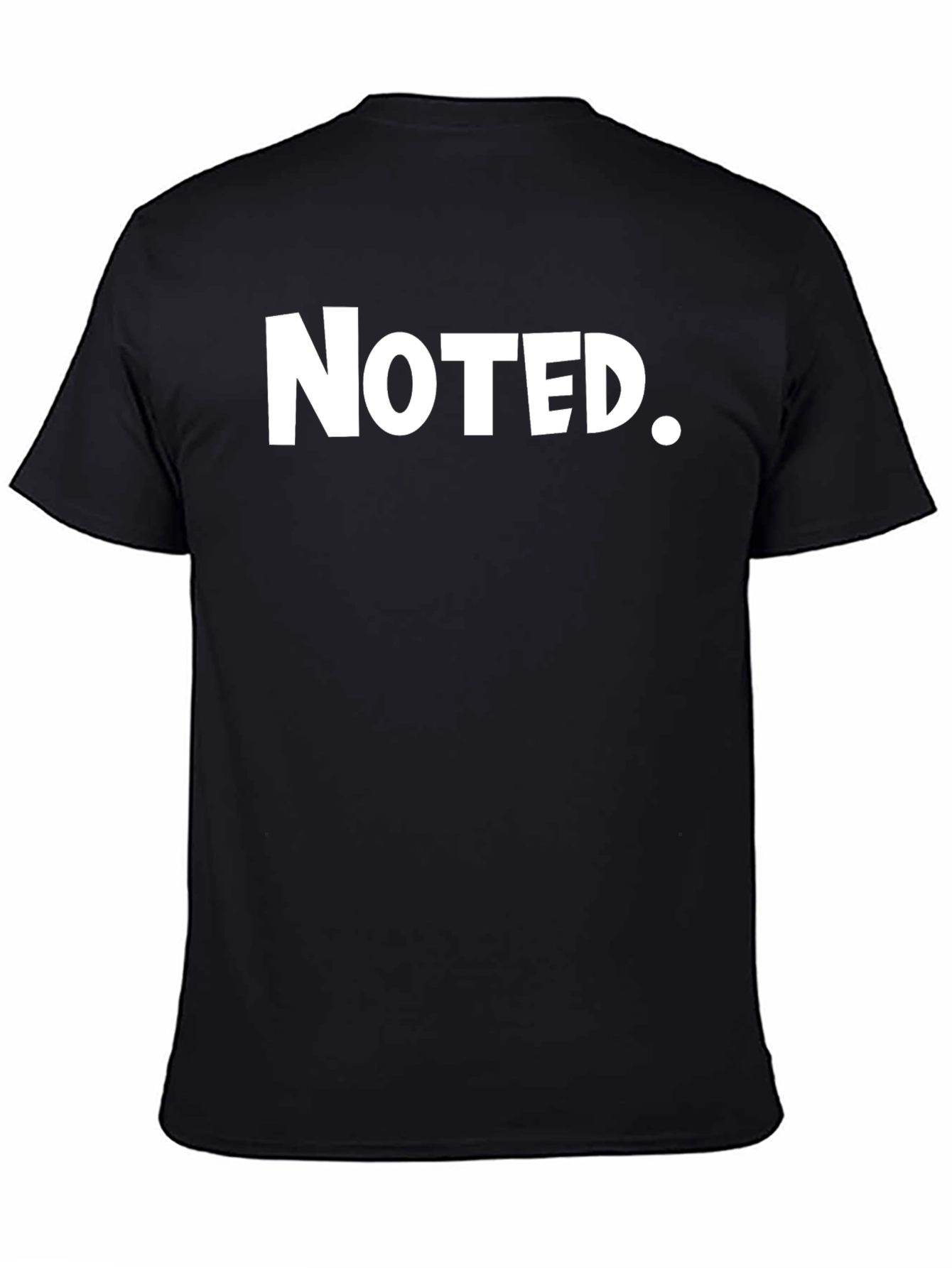 Black Noted. Black Graphic Tee view 4