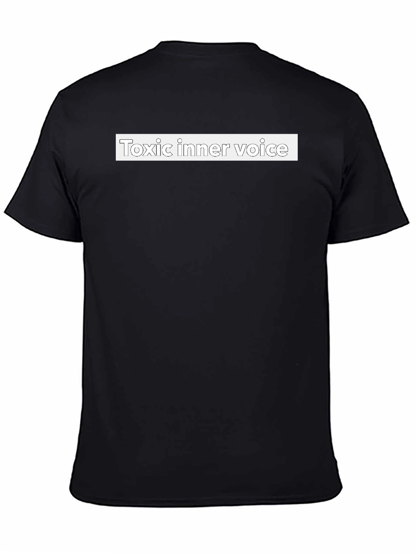 Black Toxic Inner Voice Graphic Tee - Mens Black T-Shirt view 4
