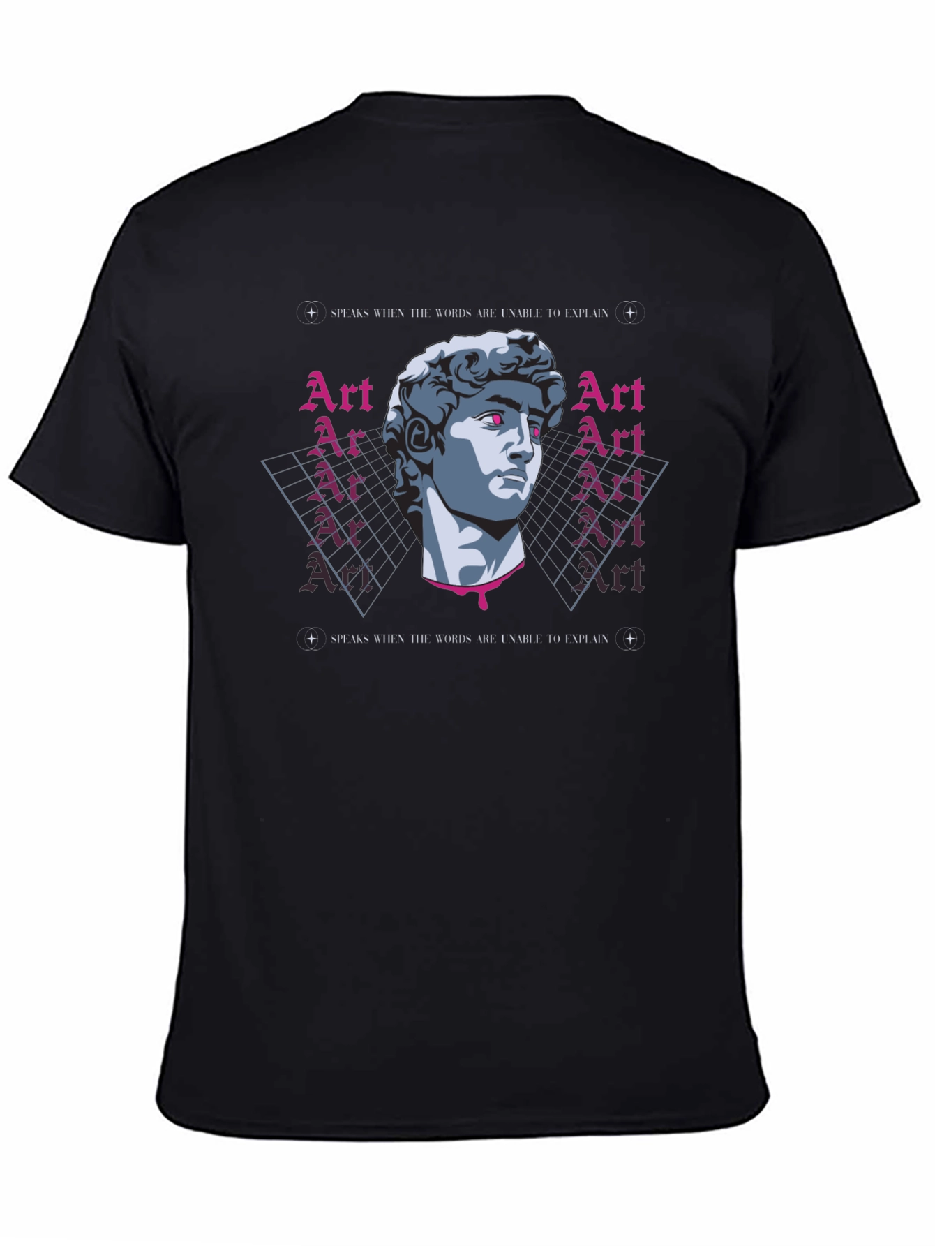 Black Art Speaks Graphic Tee - Stylish Unisex T-Shirt view 4