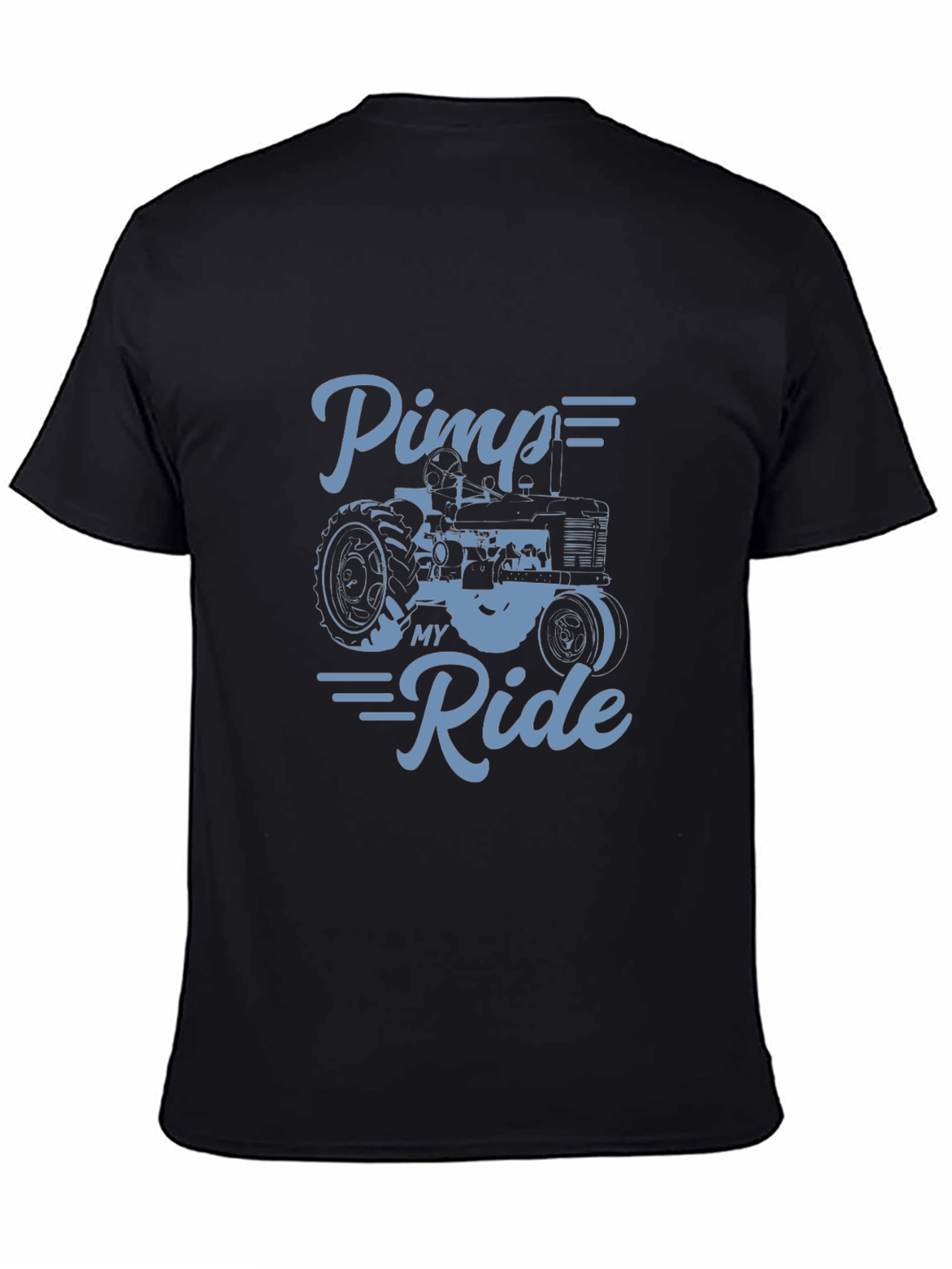 Black Pimp My Ride Tractor T-Shirt - Farm Life view 4