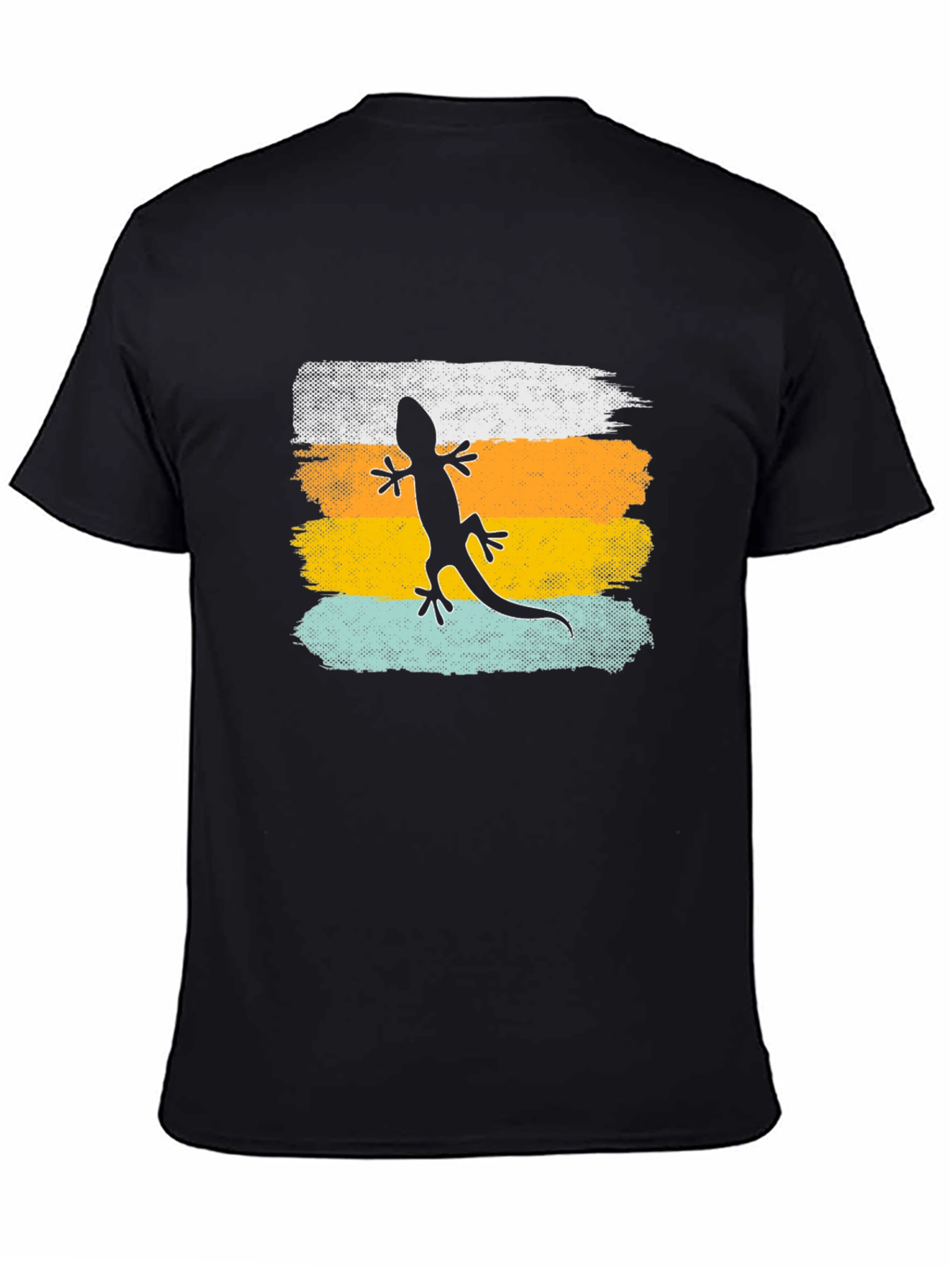 Black Retro Lizard Graphic Tee view 4