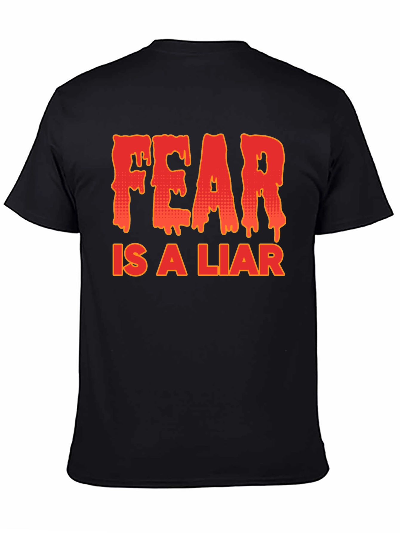 Black Fear is a Liar Graphic T-Shirt view 4