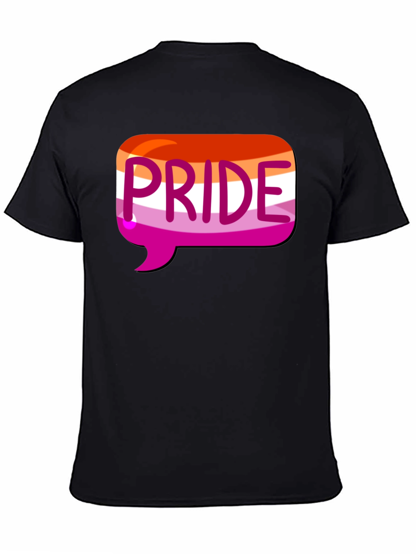 Black Pride Lesbian Flag T-Shirt view 4