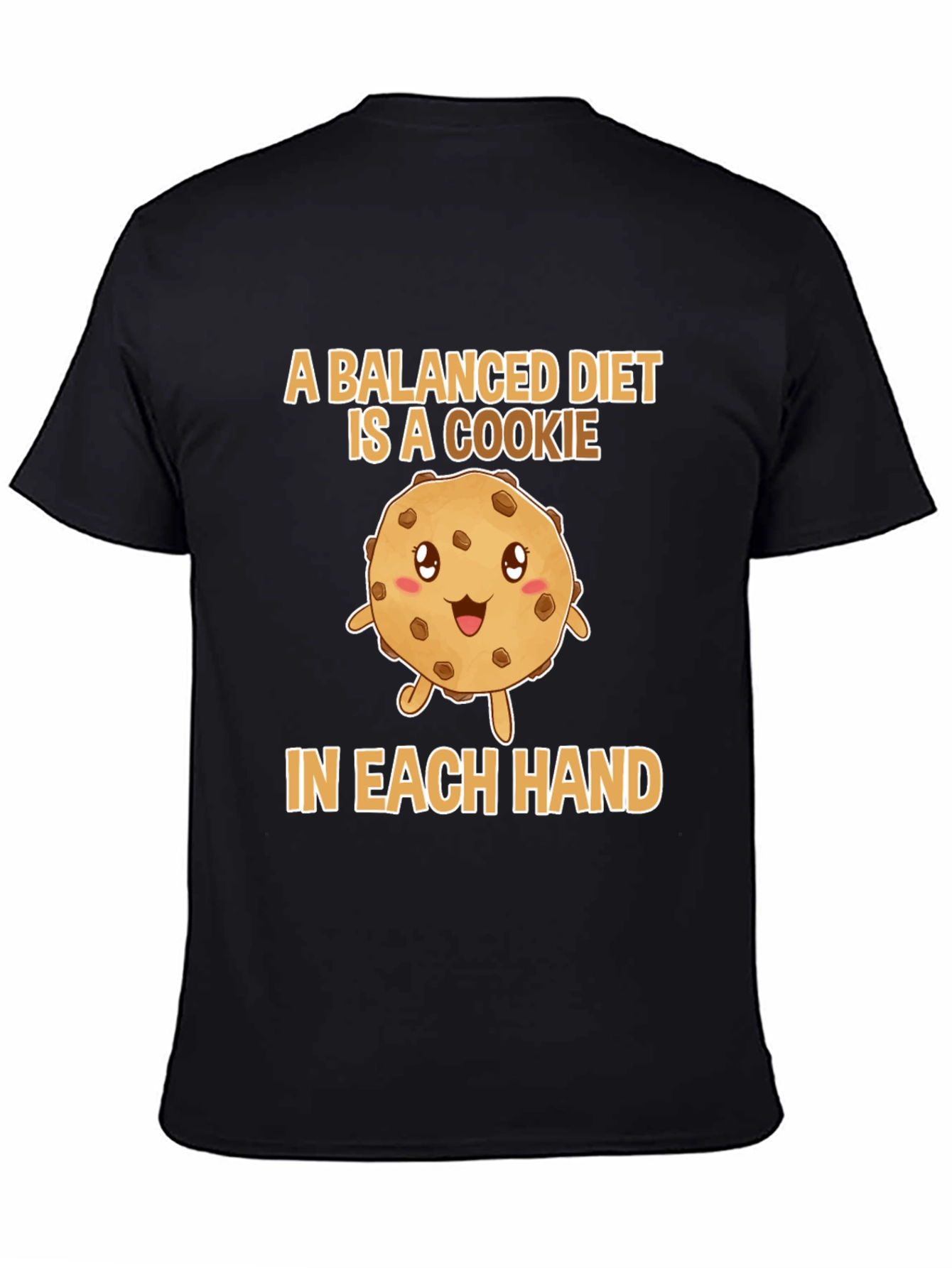 Black Cookie Balanced Diet T-Shirt view 4