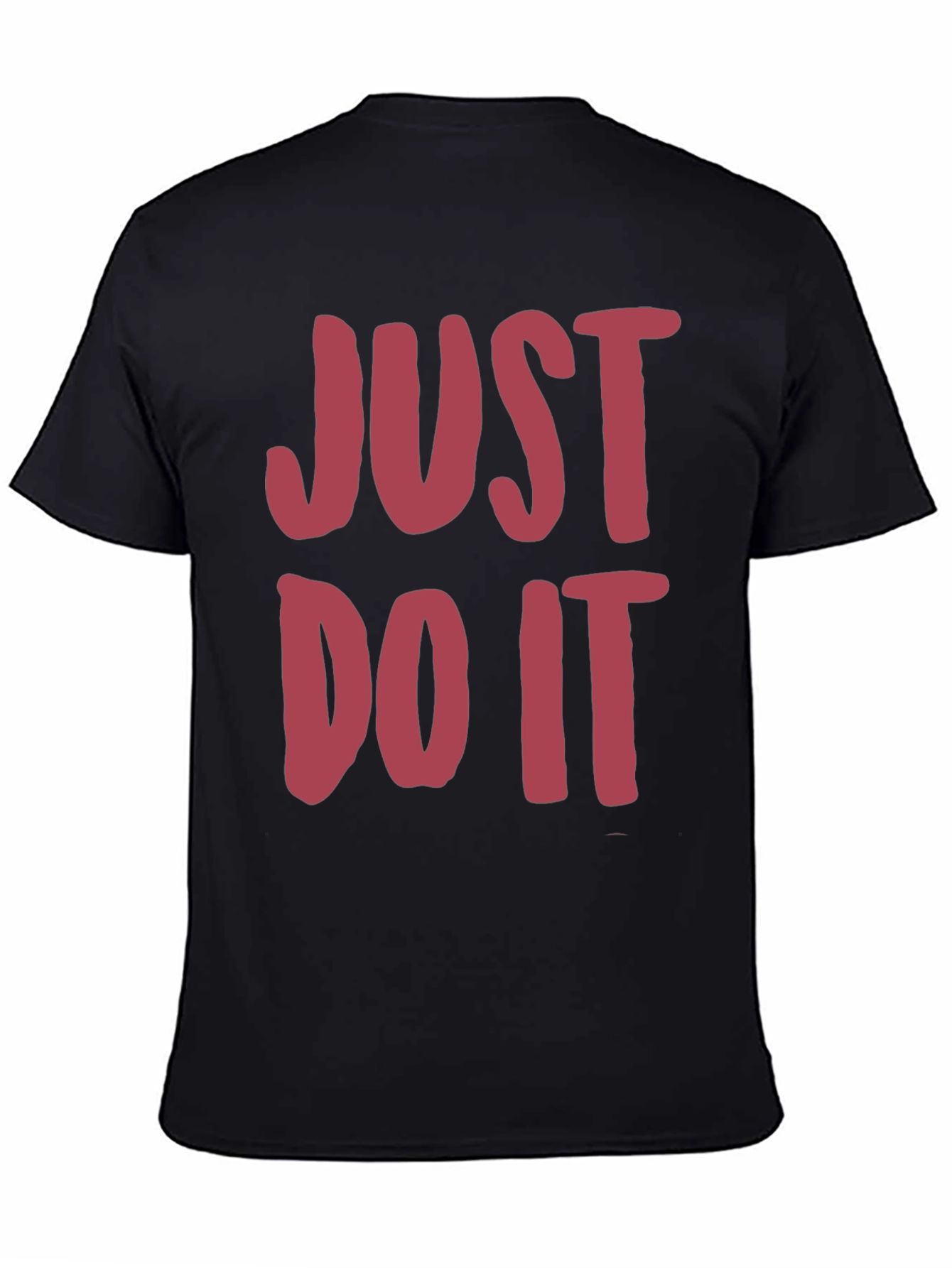 Black Just Do It Men's Black Graphic Tee view 4