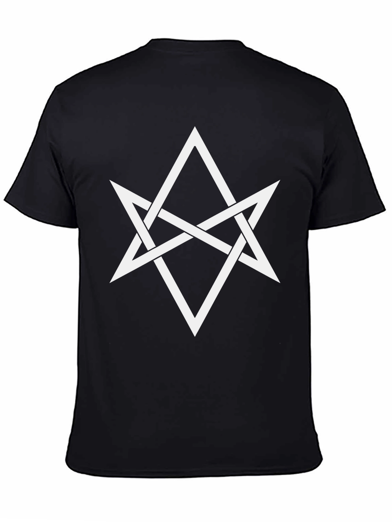 Black Esoteric Star Graphic Tee - Black Cotton Blend view 4