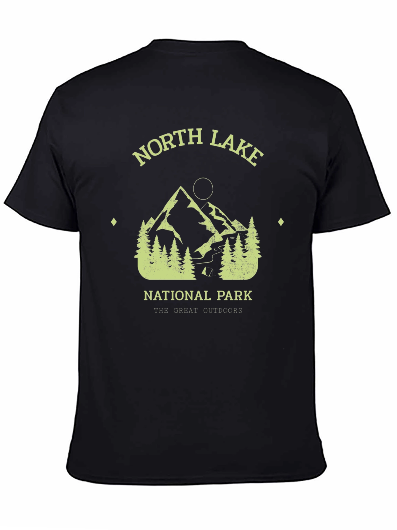 Black North Lake National Park Graphic T-Shirt view 4