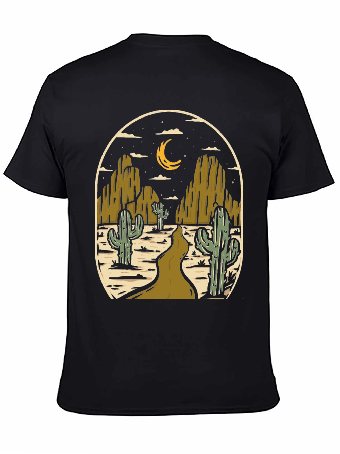 Black Desert Night Graphic Tee - Western Style view 4