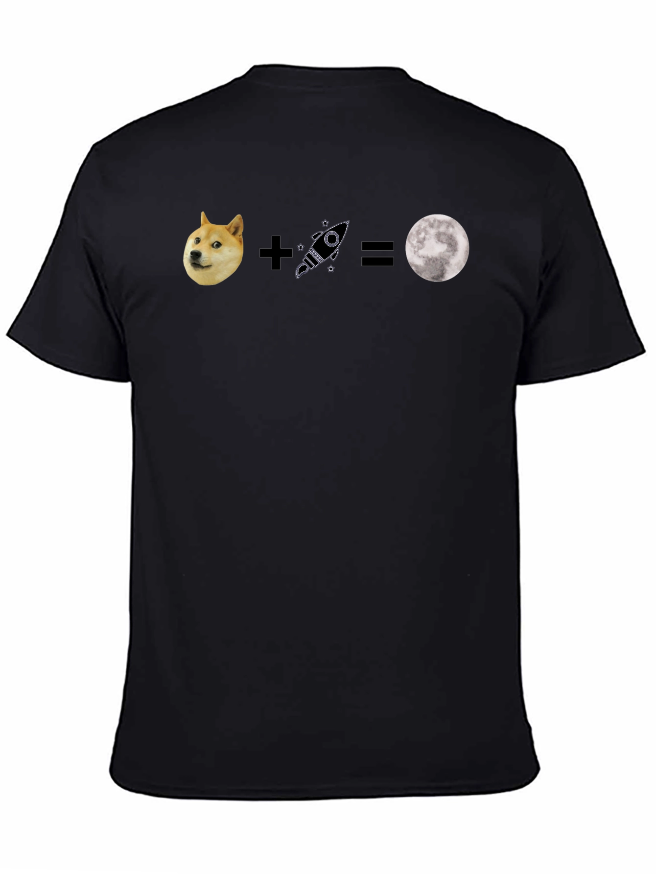 Doge To The Moon Black T-Shirt - 4