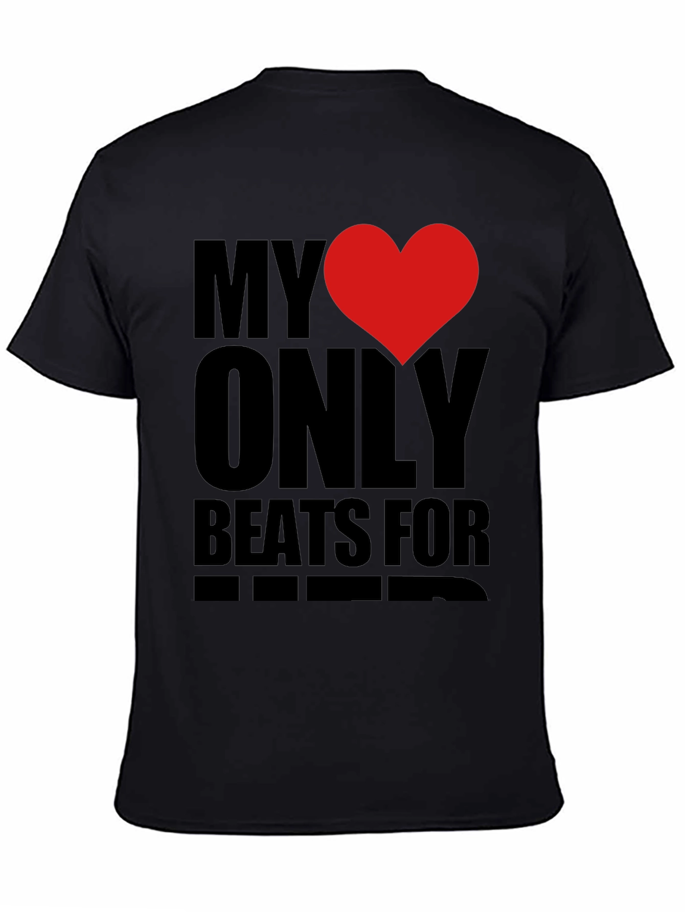 Black Heart Beats T-Shirt view 4
